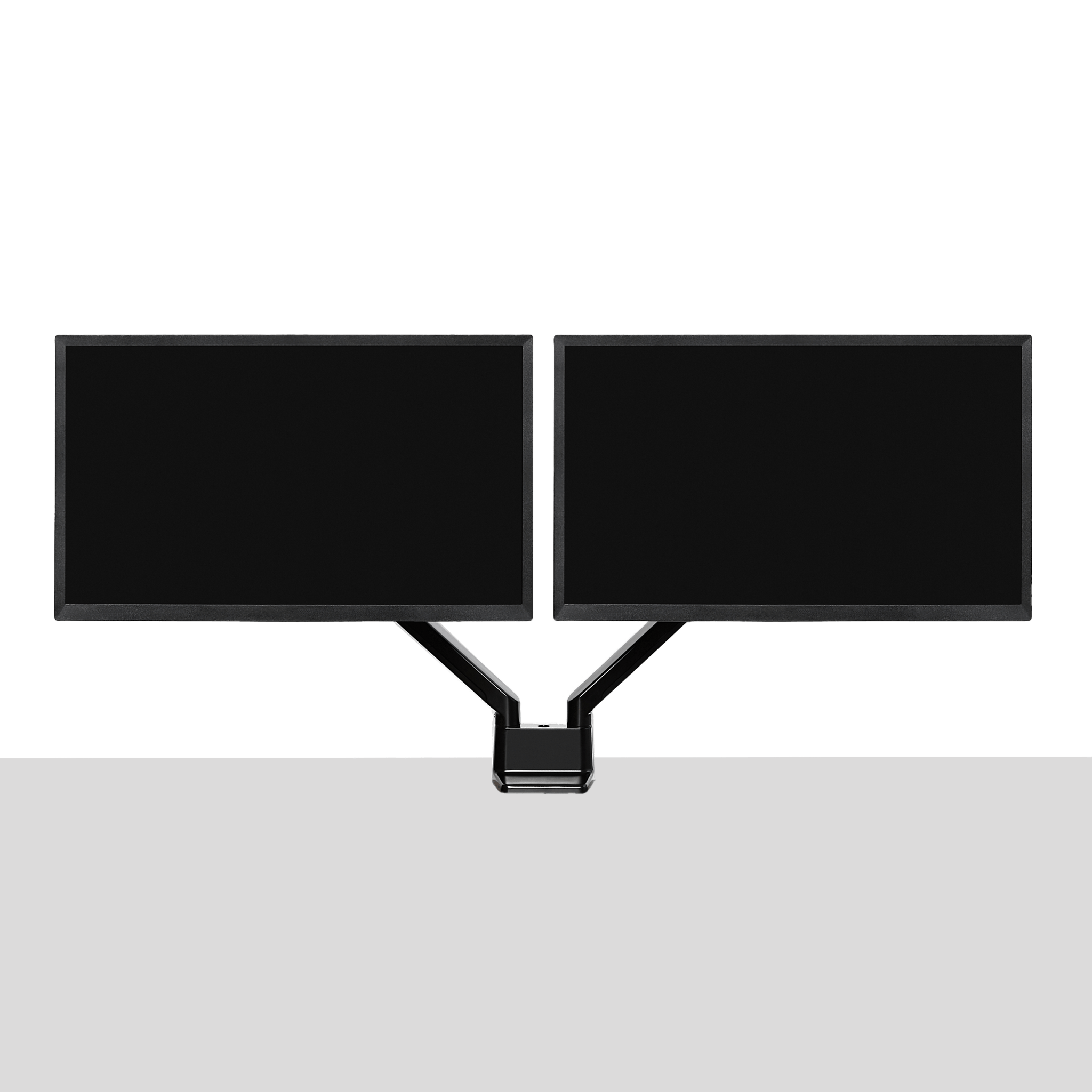 Double Monitor Arm - Black-Dual-None - Noir-Double-Aucun