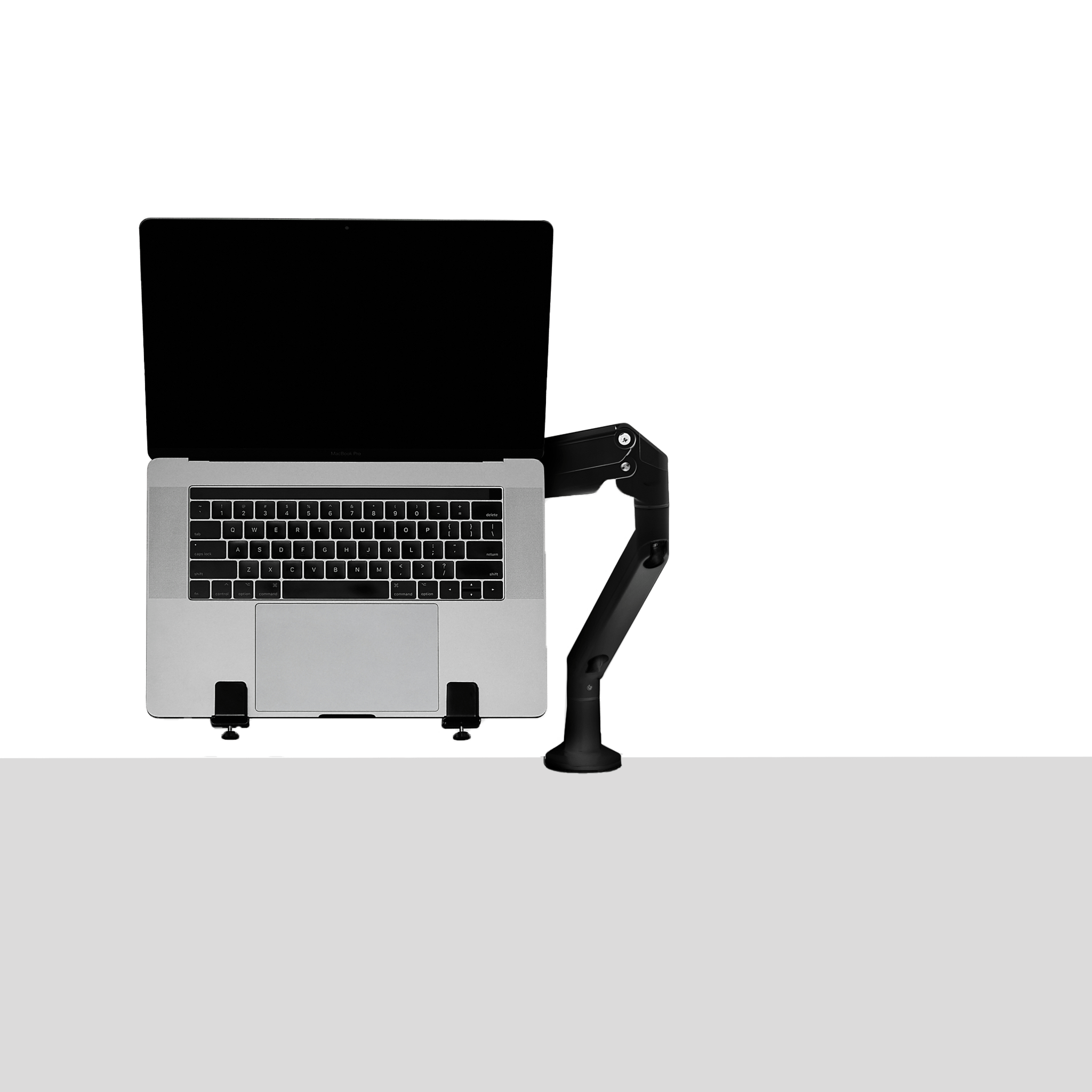 Single Monitor Arm - Black-Single-Laptop tray - Noir-Simple-Support à portable - first-image