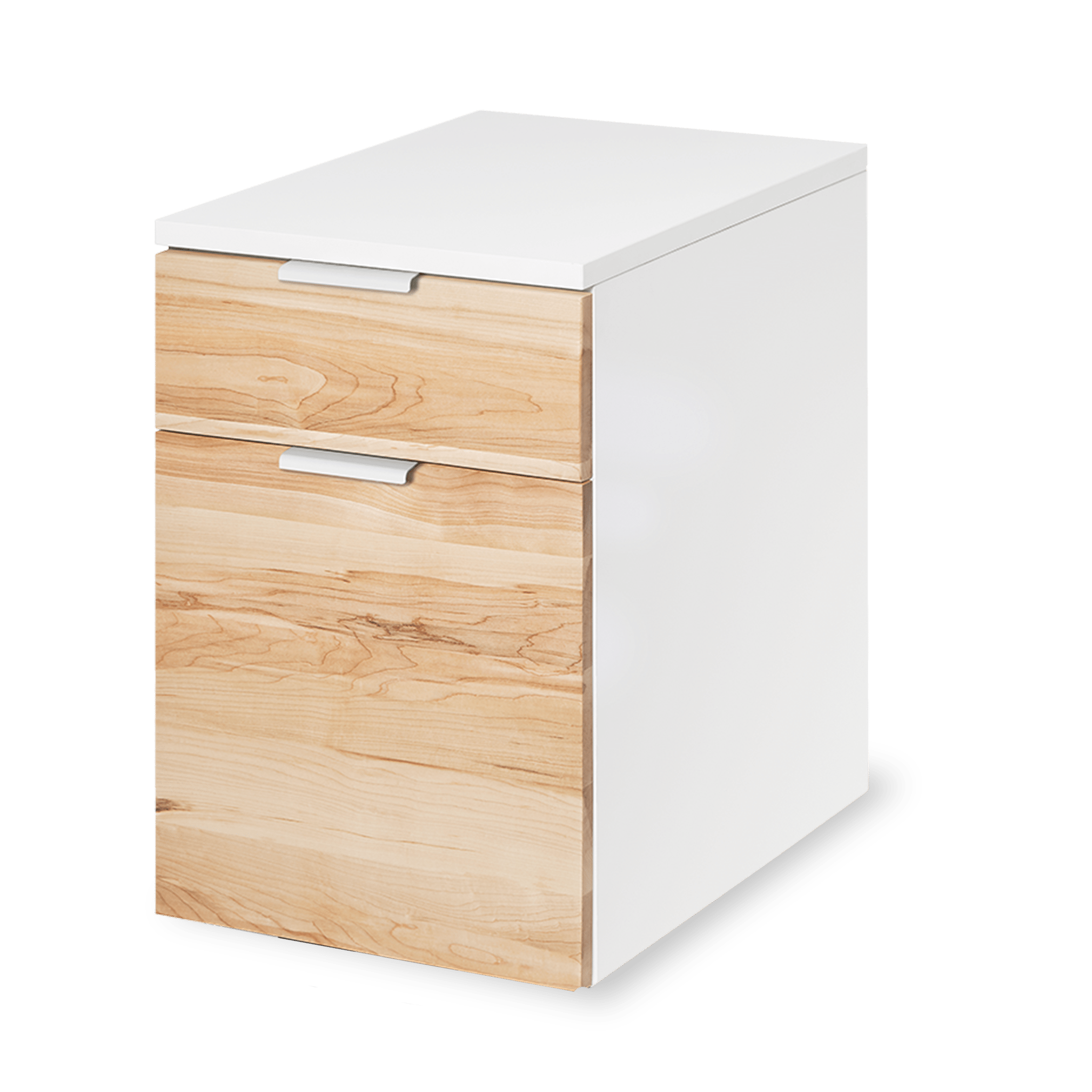 Neat Filing Cabinet - White-Maple-None - Blanc-Érable-Aucun
