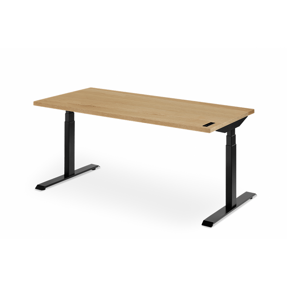 Sway Standing Desk - White Oak/Black - Chêne Blanc/Noir