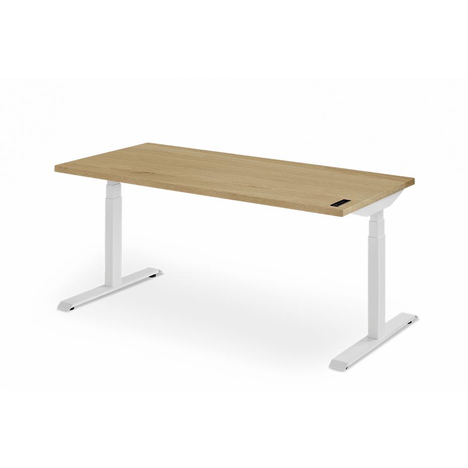 Sway Standing Desk - White Oak/White - Chêne Blanc/Blanc