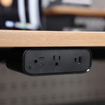 Under Desk USB-C Power Strip - Black-Under Desk - Noire-Sous bureau