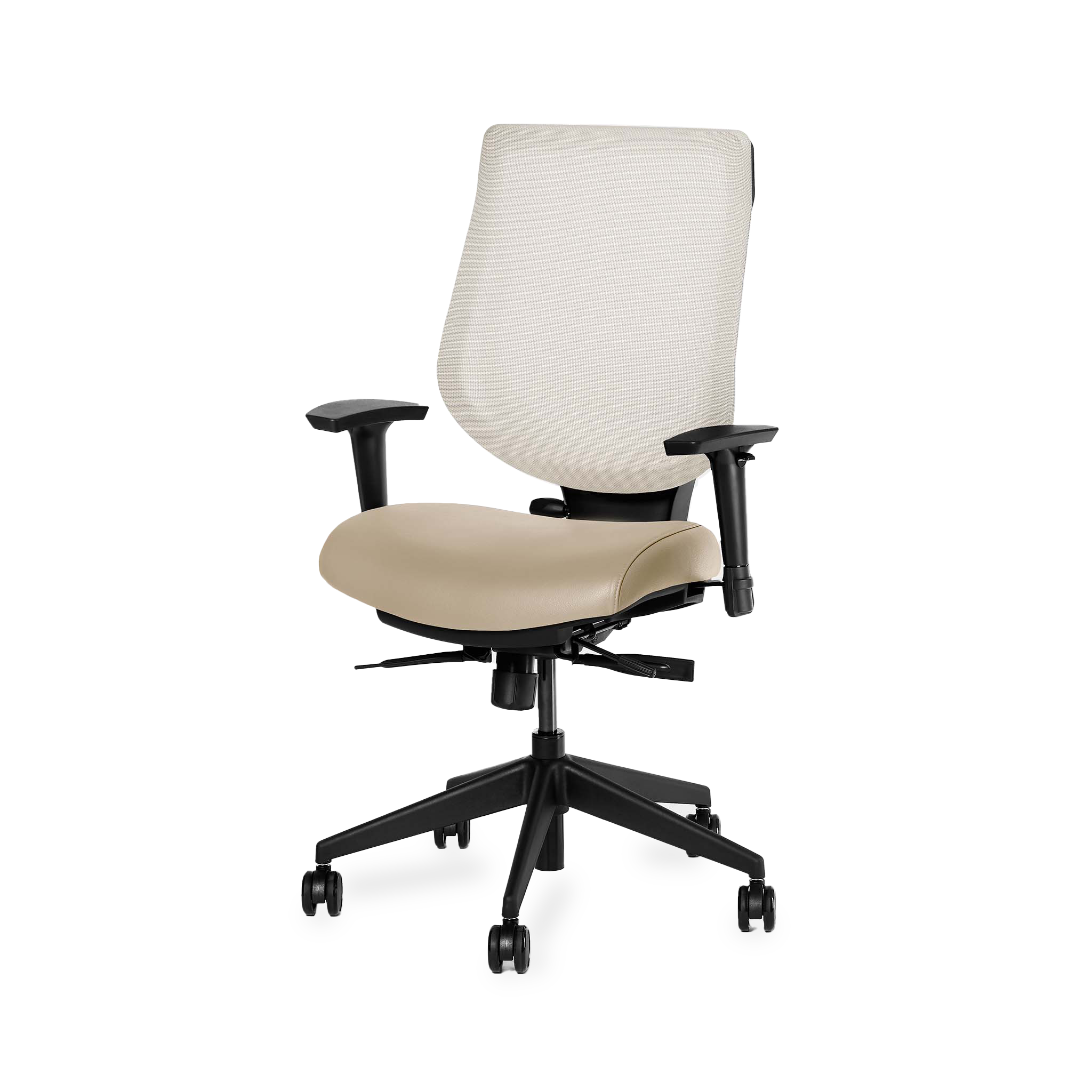 YouToo Ergonomic Chair - Black-Cream – Beige - Noir-Cream – Beige - first-image