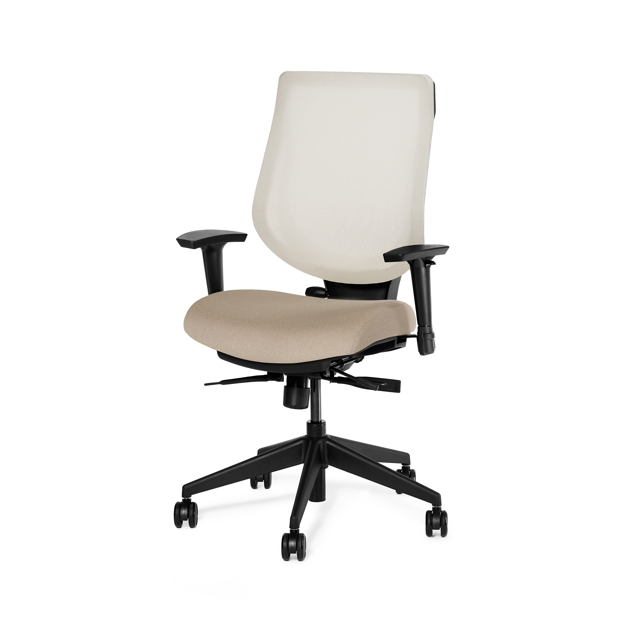 YouToo Ergonomic Chair - Black-Cream – Sand - Noir-Cream – Sand  - first-image