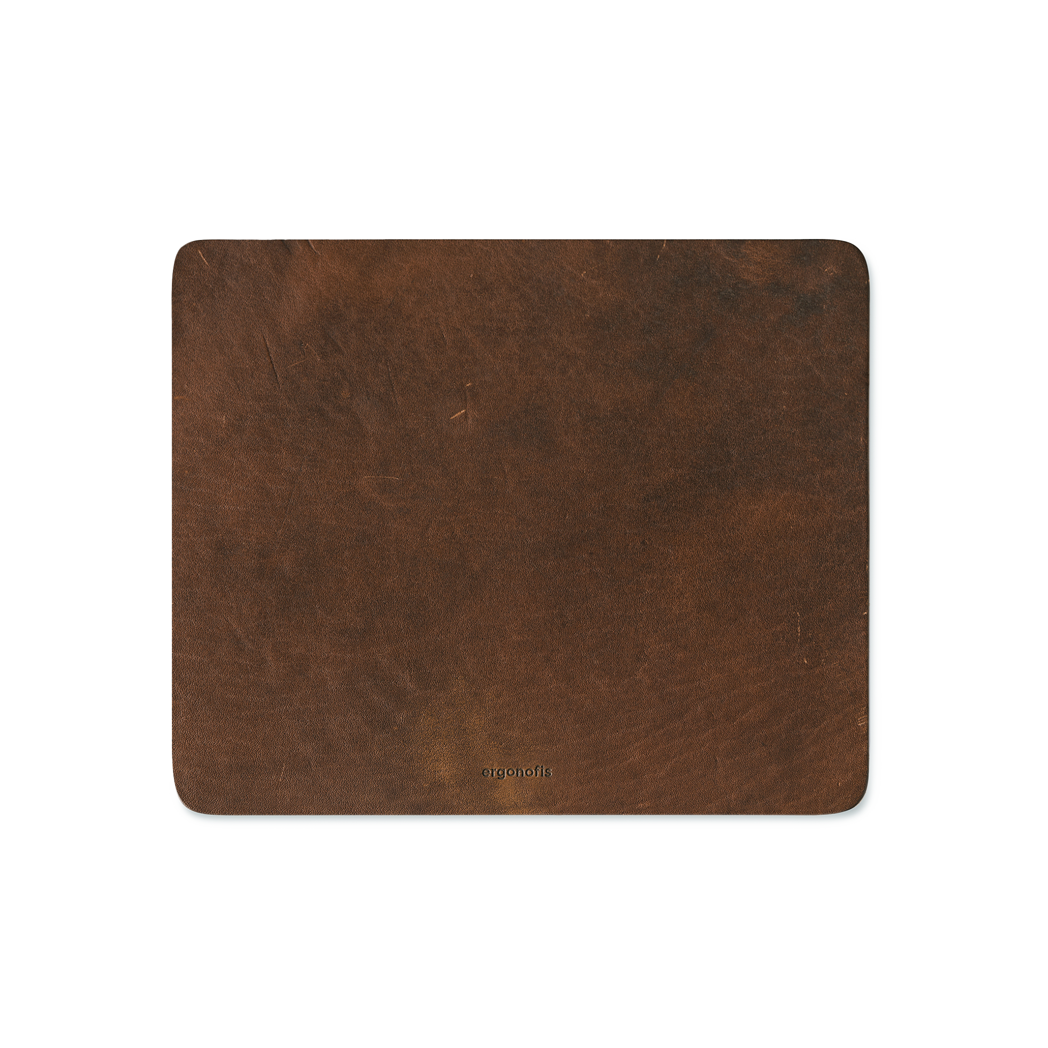 Almost Perfect Leather mouse pad - Hazelnut - Brun