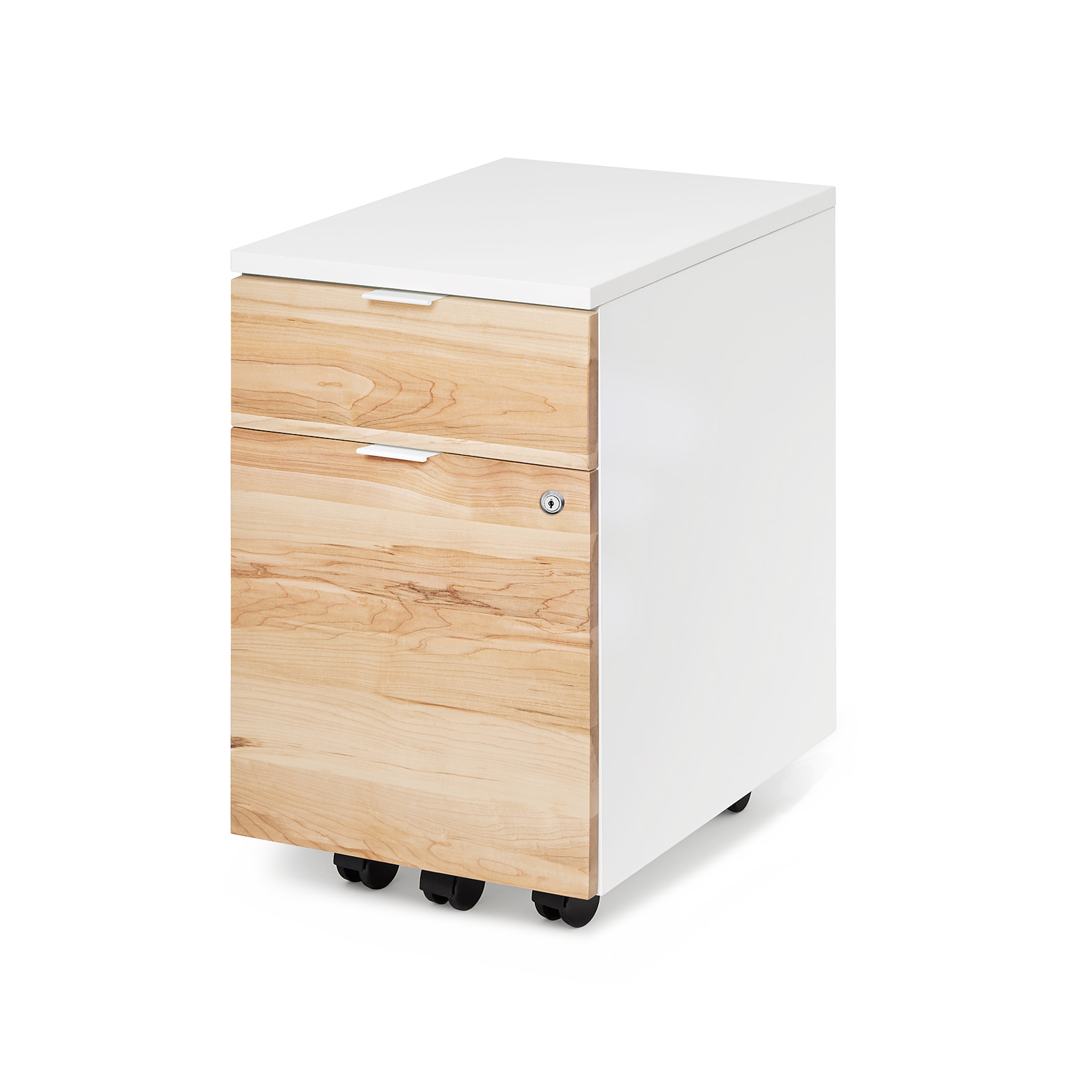 Almost Perfect Neat Filing Cabinet - White-Maple - Blanc-Érable