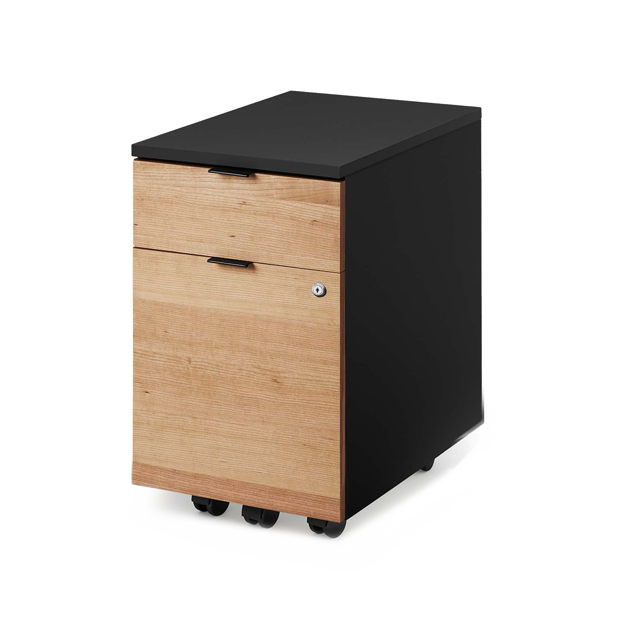 Almost Perfect Neat Filing Cabinet - Black-Cherrywood - Noir-Cherrywood