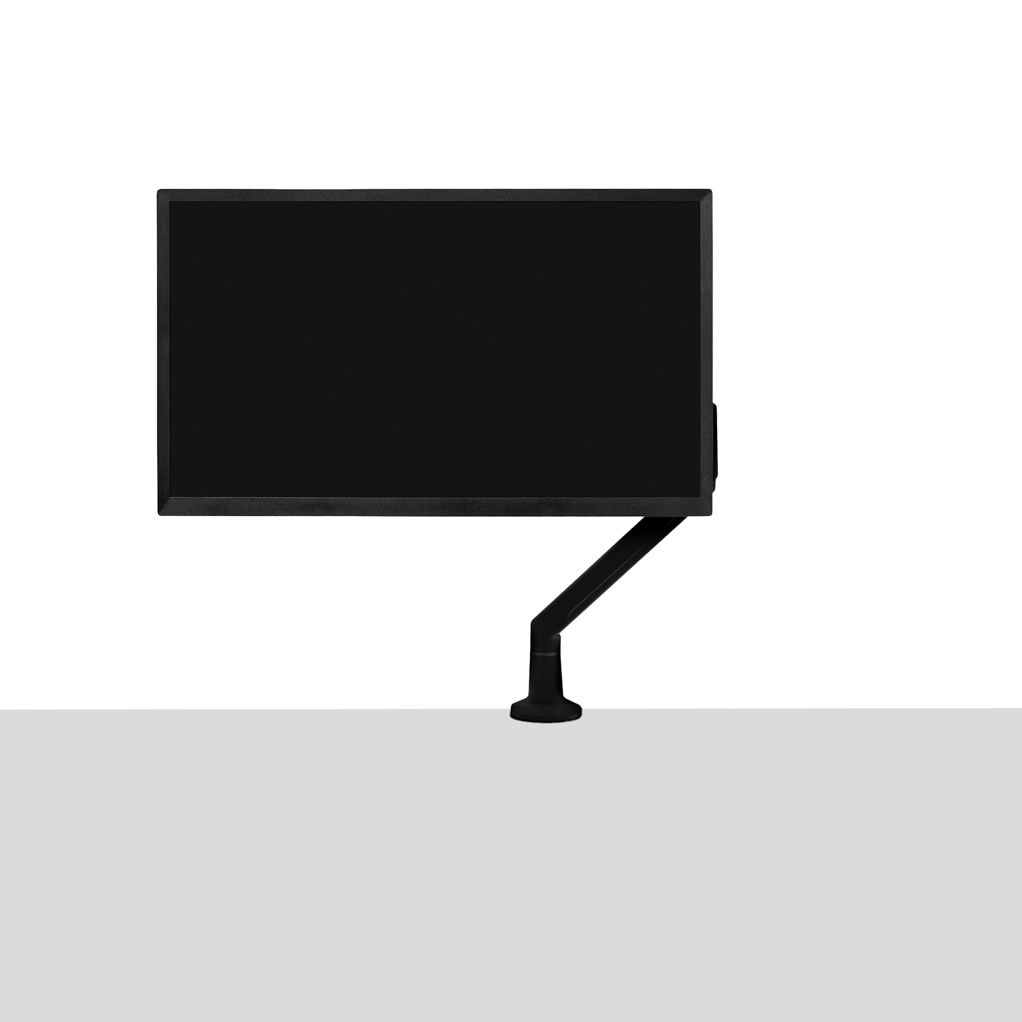Single Monitor Arm - Black-Single-None - Noir-Simple-Aucun
