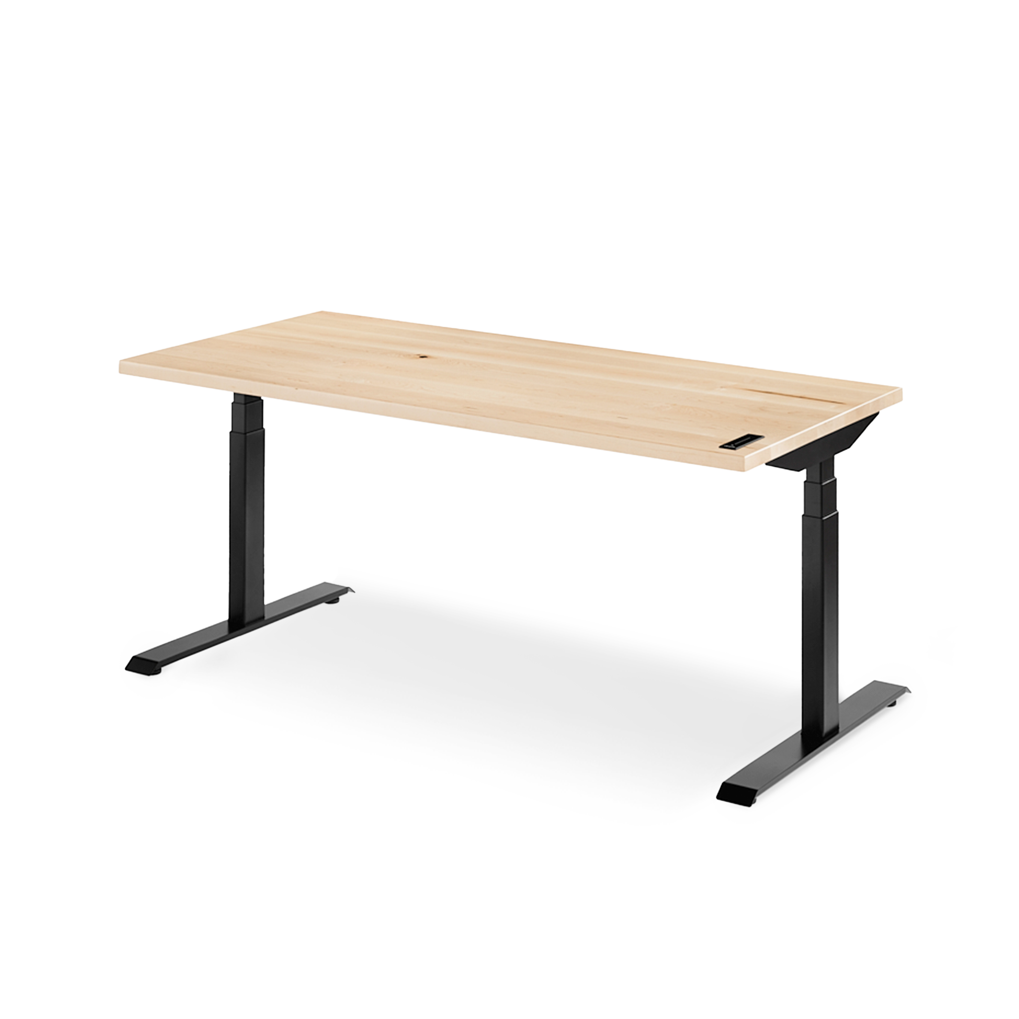 Almost Perfect Sway Desk - Maple__Black - Érable__Noir