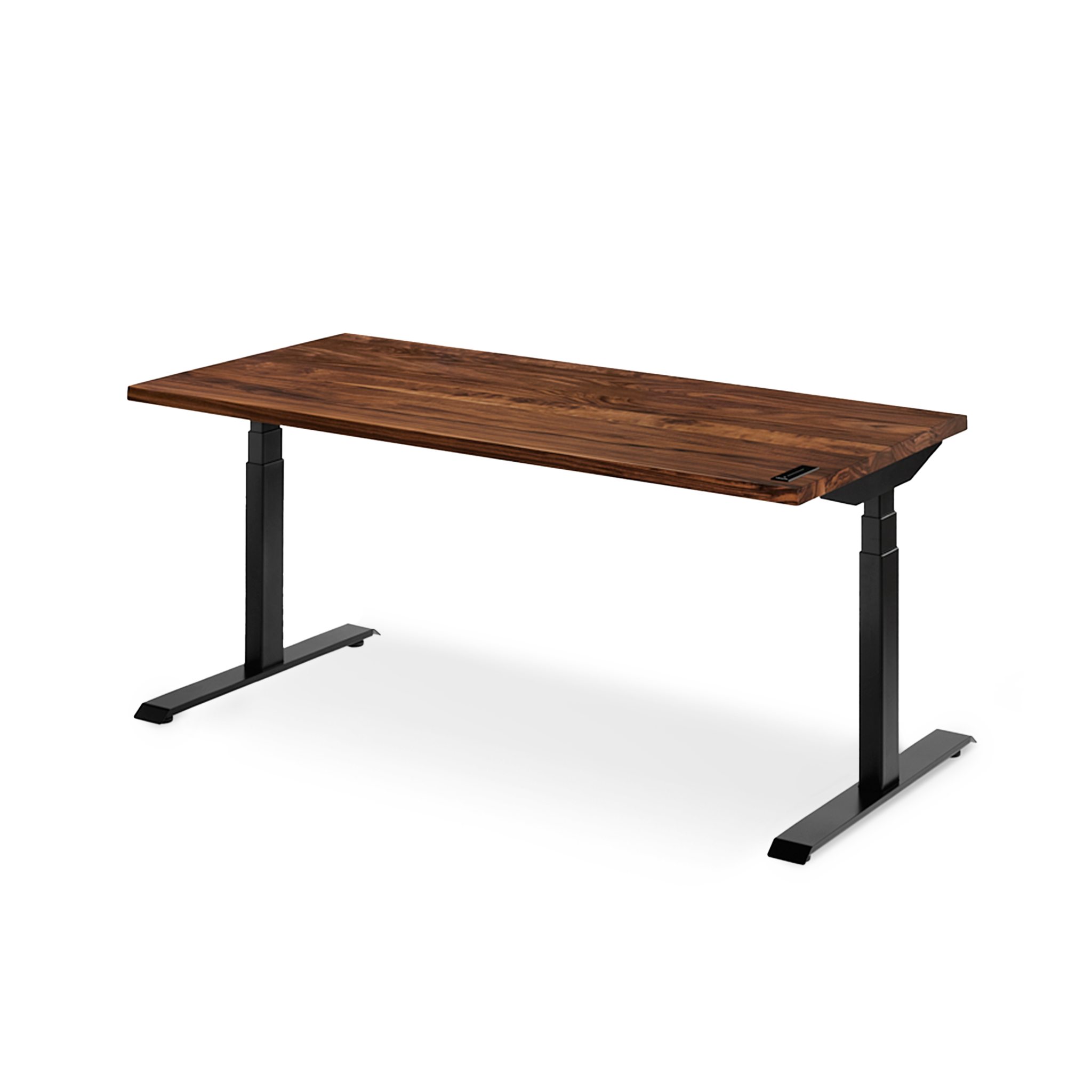 Almost Perfect Sway Desk - Walnut__Black - Noyer__Noir