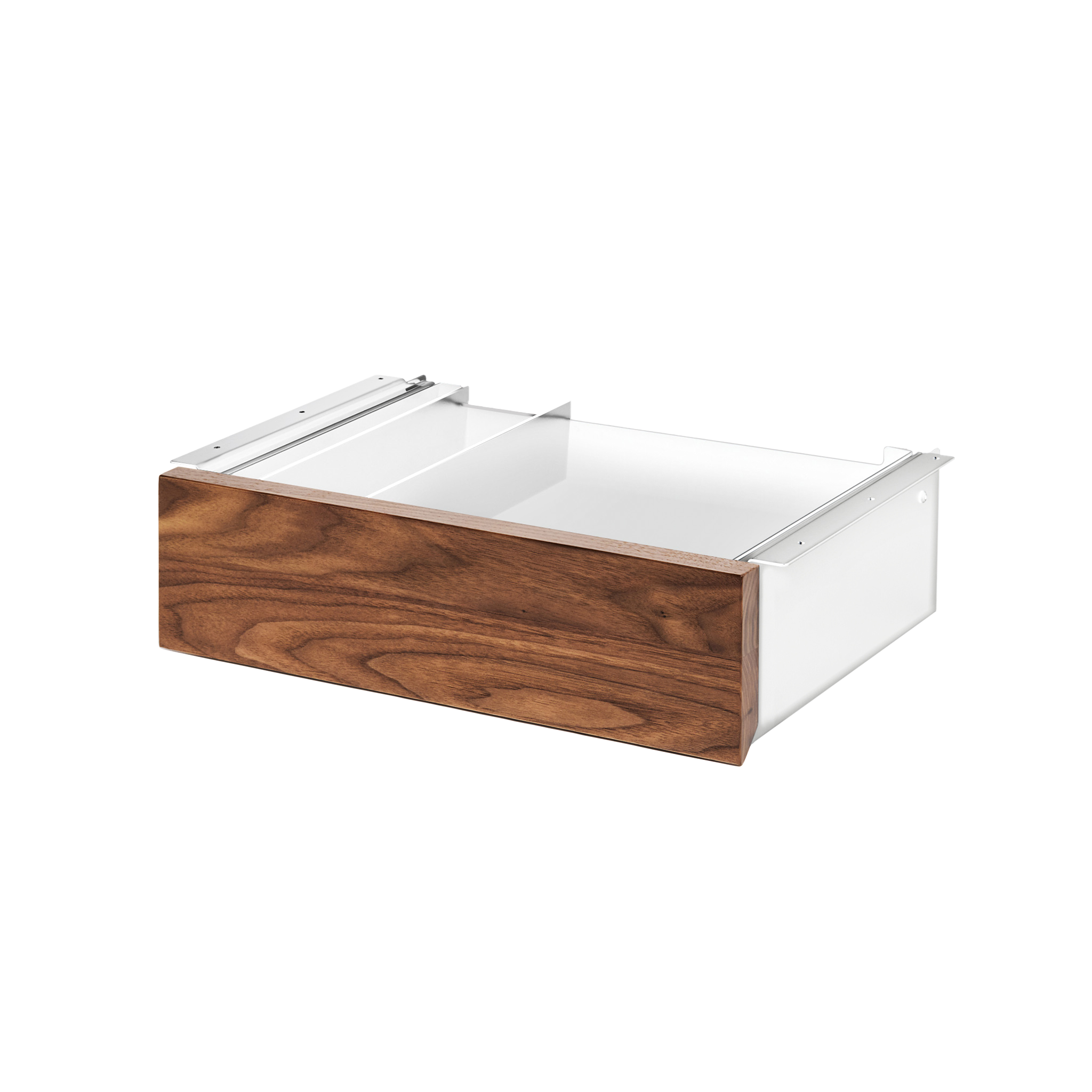 Desk Drawer - White-Walnut - Blanc-Noyer