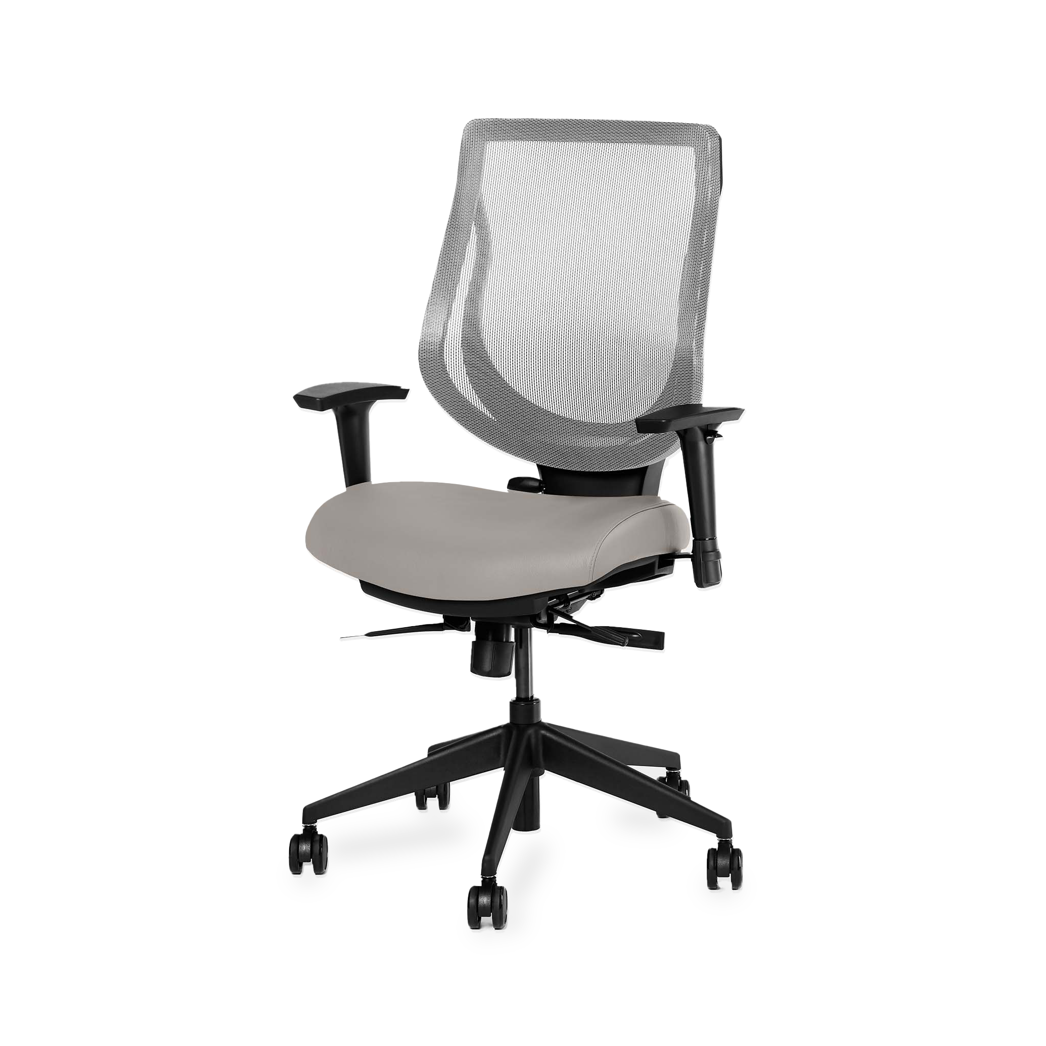 YouToo Ergonomic Chair - Black-Smoke – Heather - Noir-Smoke – Heather - first-image