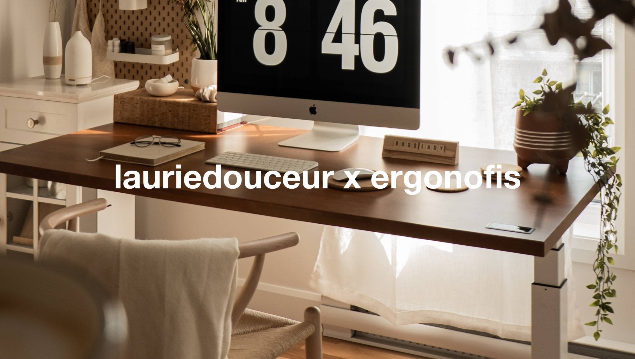 Home Office Tour : Laurie for lauriedouceur - Ergonofis