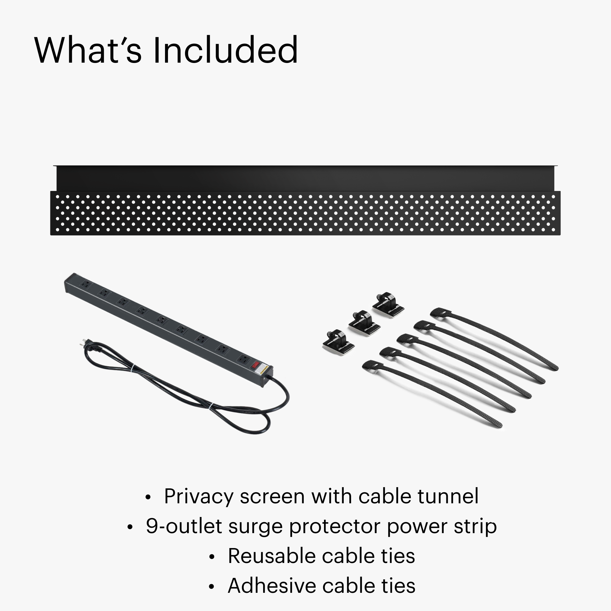 Cable Management Solution - Black_42 - Noir_42 - Black_58 - Noir_58 - Black - Noir
