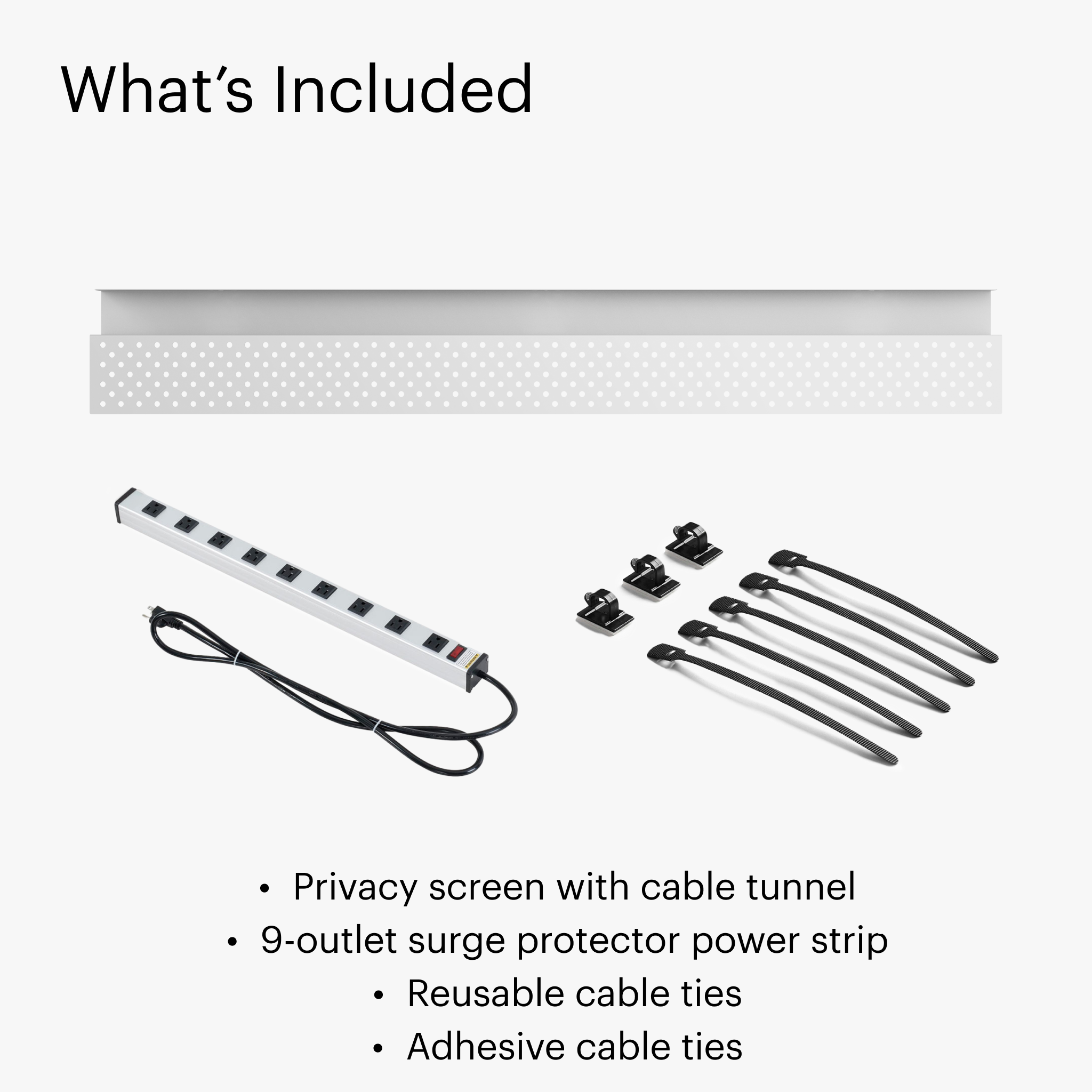Cable Management Solution - White_42 - Blanc_42 - White_58 - Blanc_58 - White - Blanc