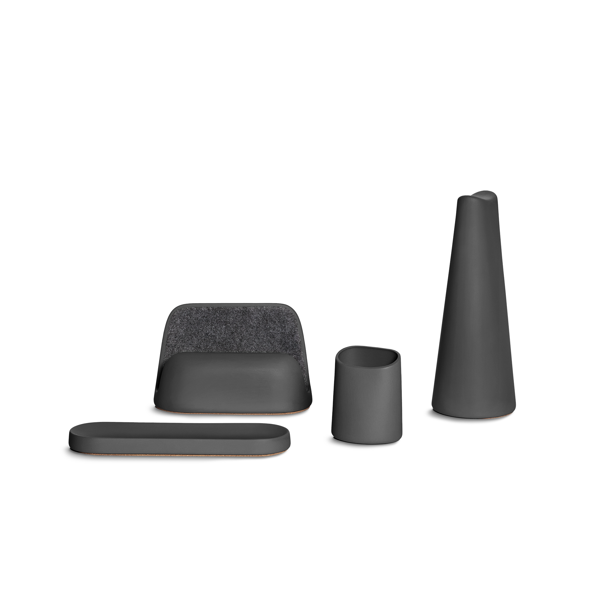 Desk Accessories Set - Coal - Charbon