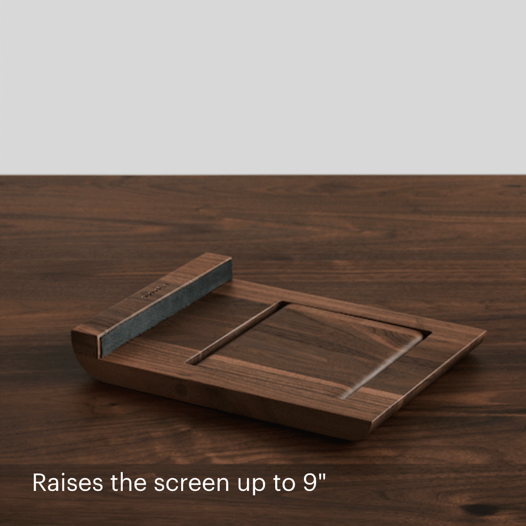 Fold Laptop Stand - White Oak - Chêne Blanc - Walnut - Noyer - Cherrywood - Cerisier - Maple - Érable