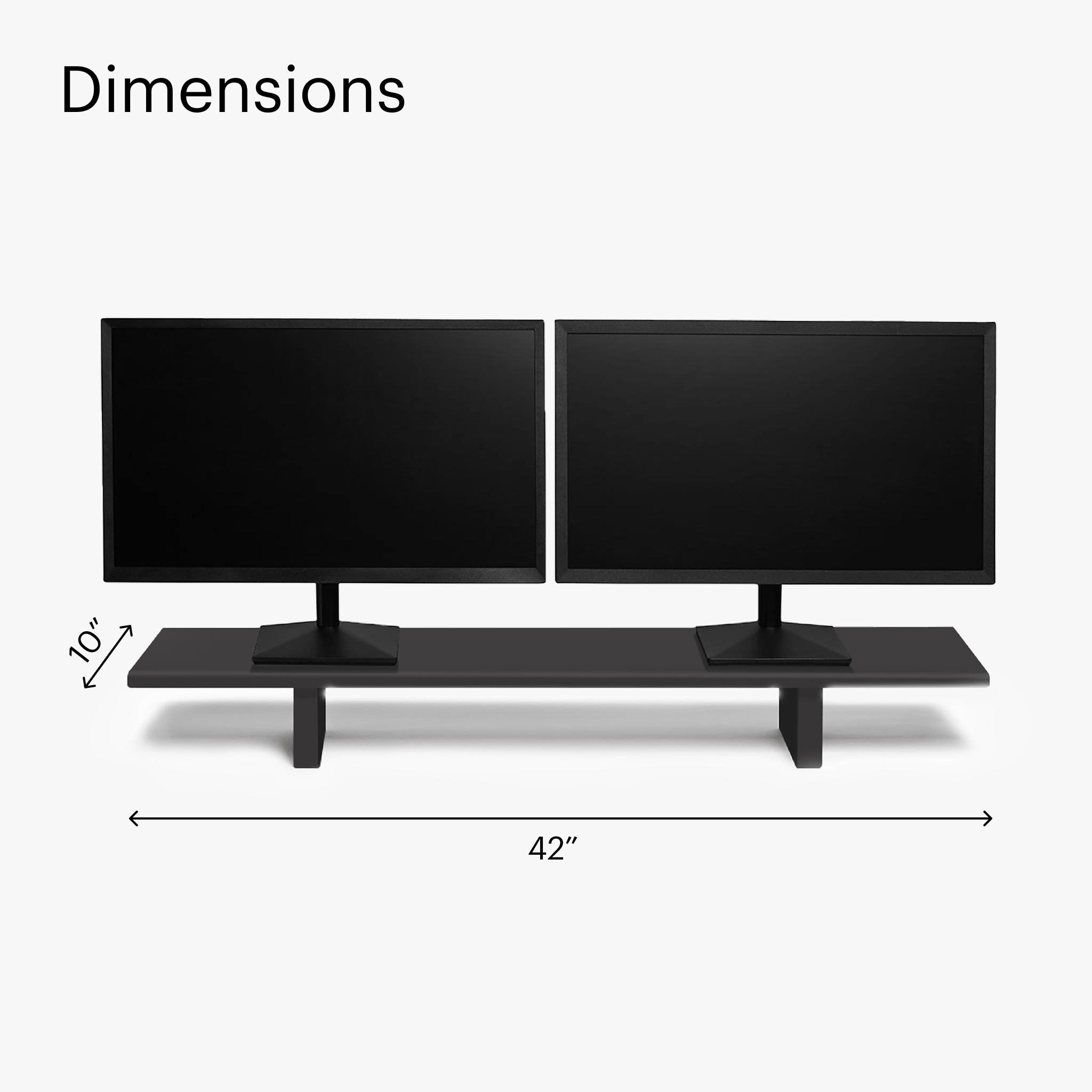 Desk Shelf - Deep Black - Noir profond