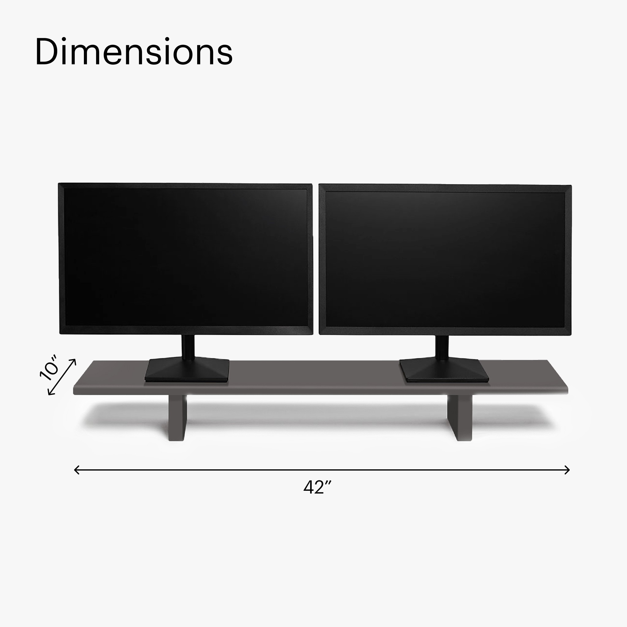 Desk Shelf - Graphite Grey - Gris Graphite