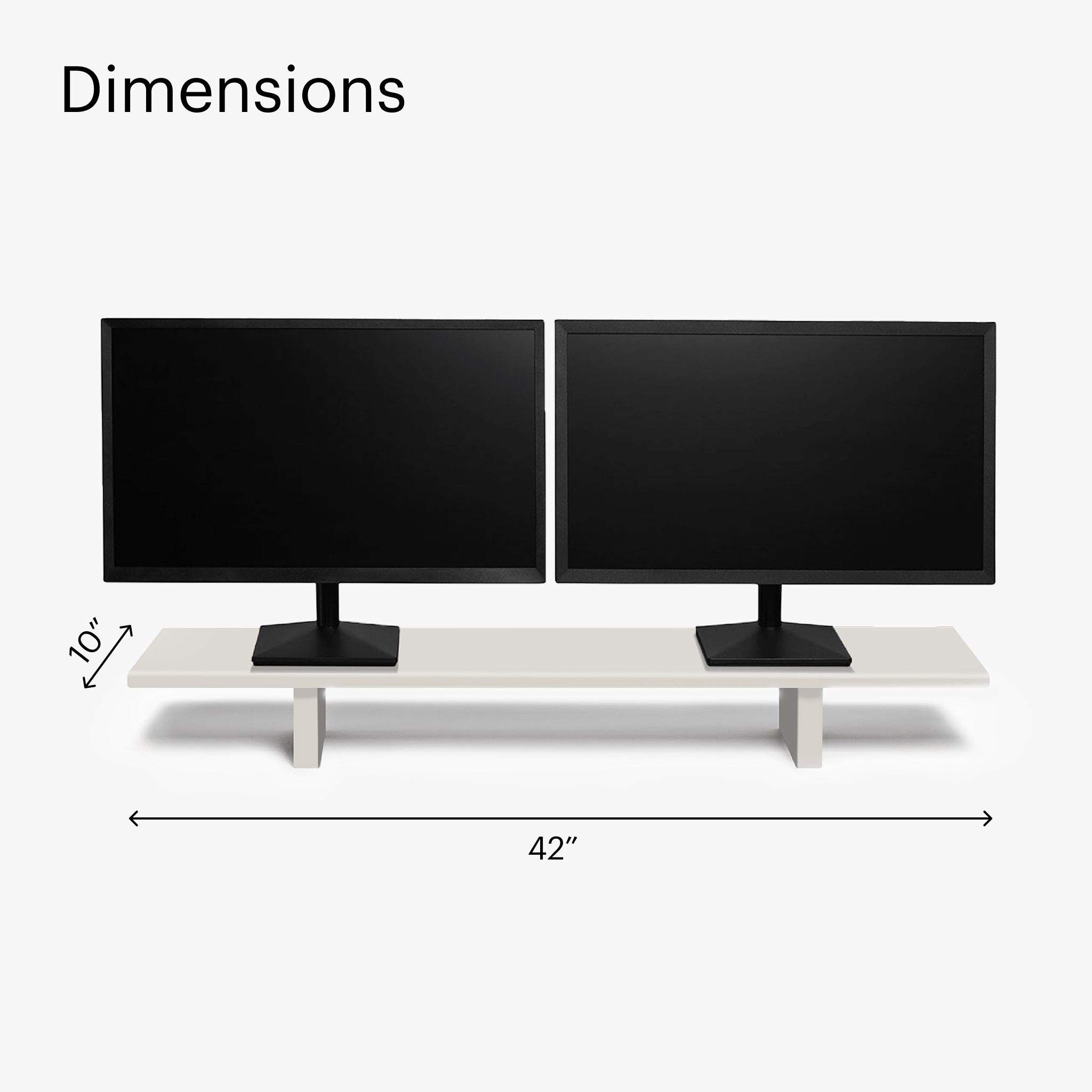 Desk Shelf - Pale Grey - Gris Clair