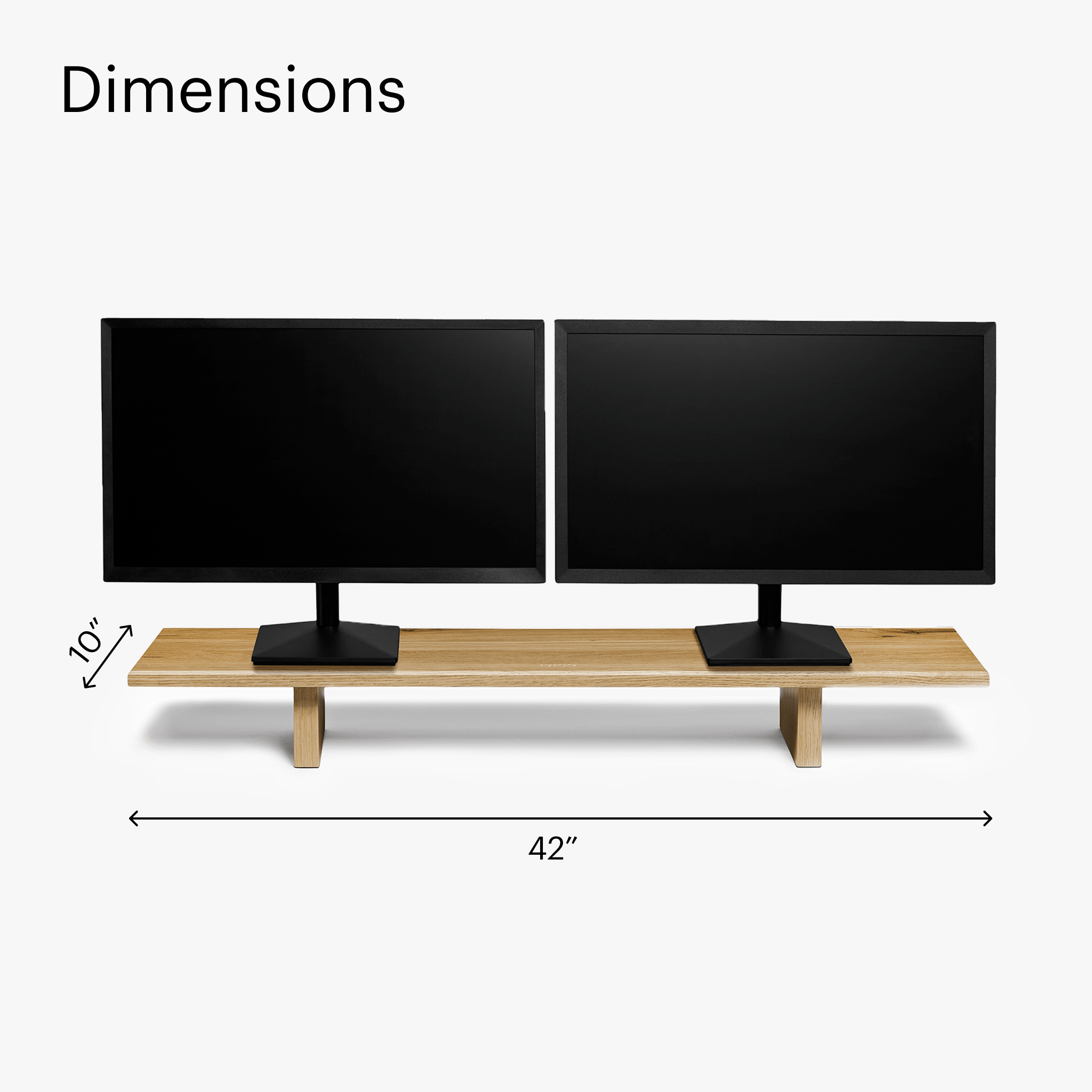 Desk Shelf - White Oak - Chêne Blanc