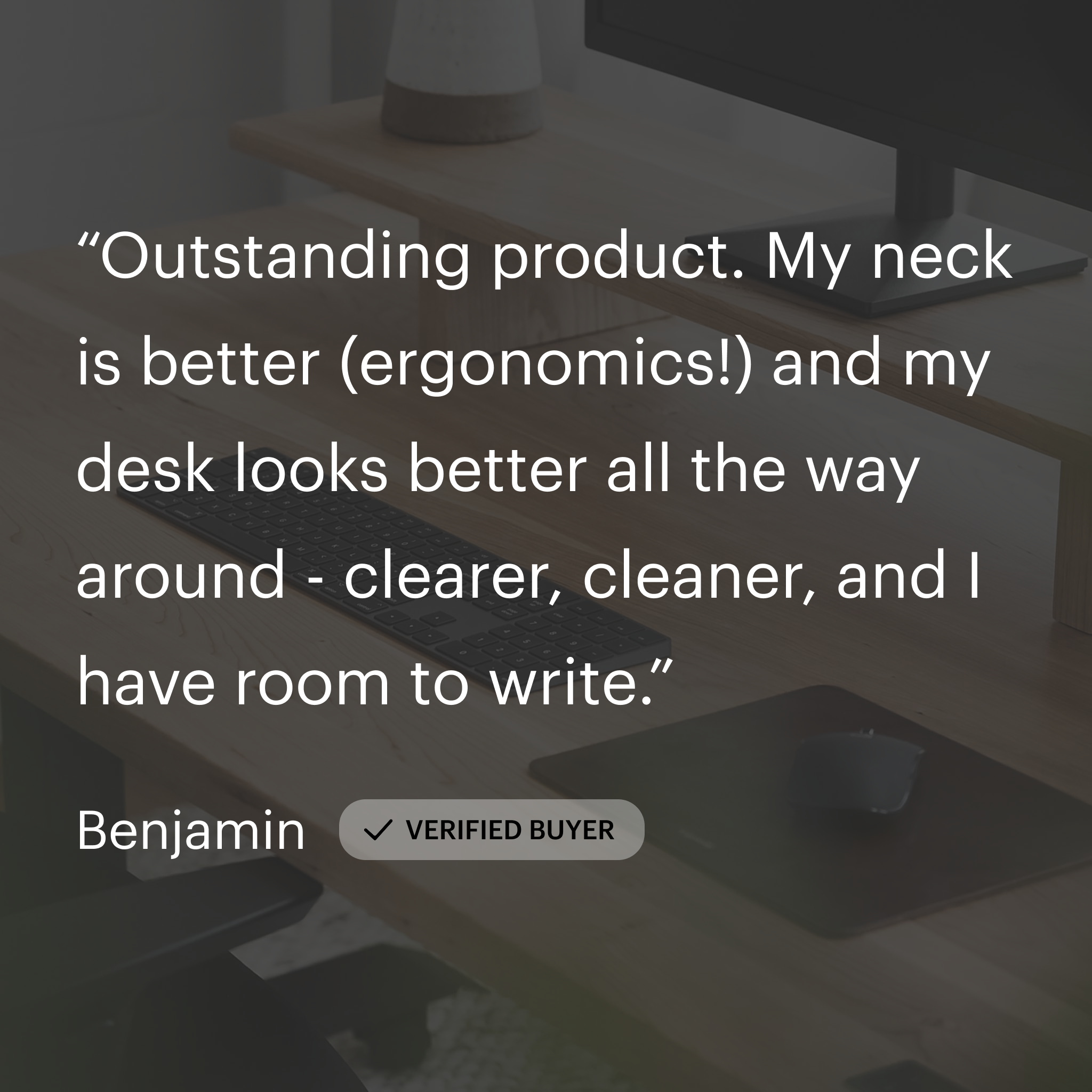 Desk Shelf - Deep Black - Noir profond - Graphite Grey - Gris Graphite - Pale Grey - Gris Pâle - Ice White - Blanc Glacial - Walnut - Noyer - White Oak - Chêne Blanc - Cherrywood - Cerisier - Maple - Érable