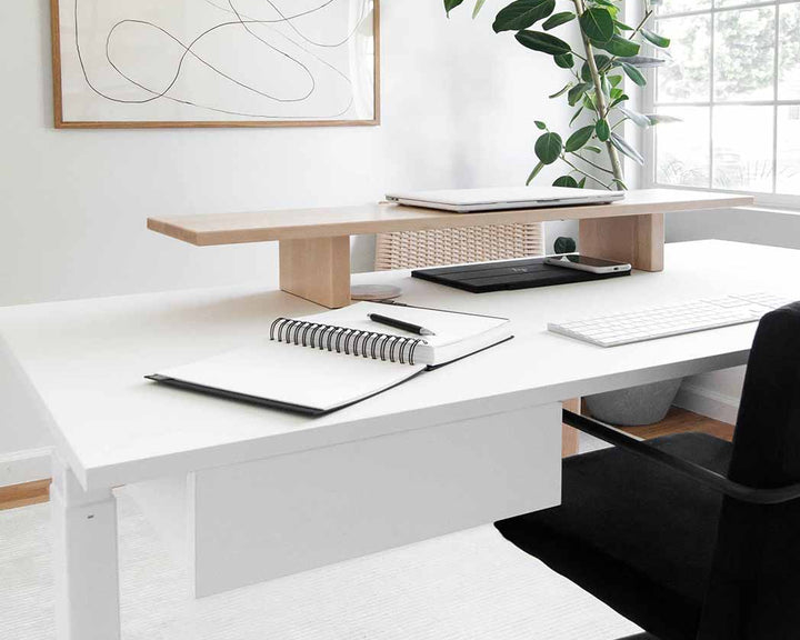 Solid Wood Standing Desk Shop the Sway Desk Ergonofis ergonofis