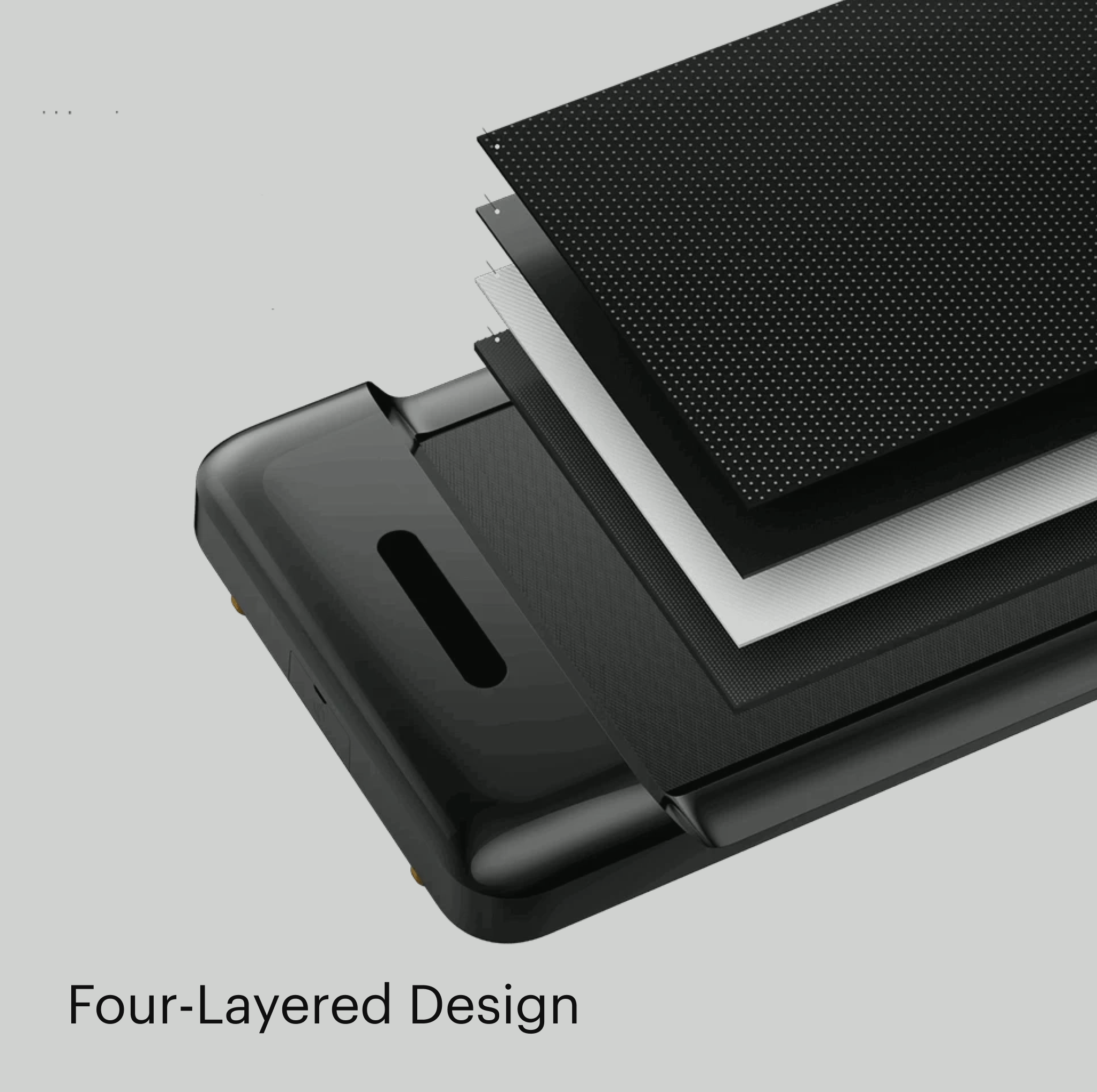Foldable Walking Treadmill - Black - Noir - White - Blanc