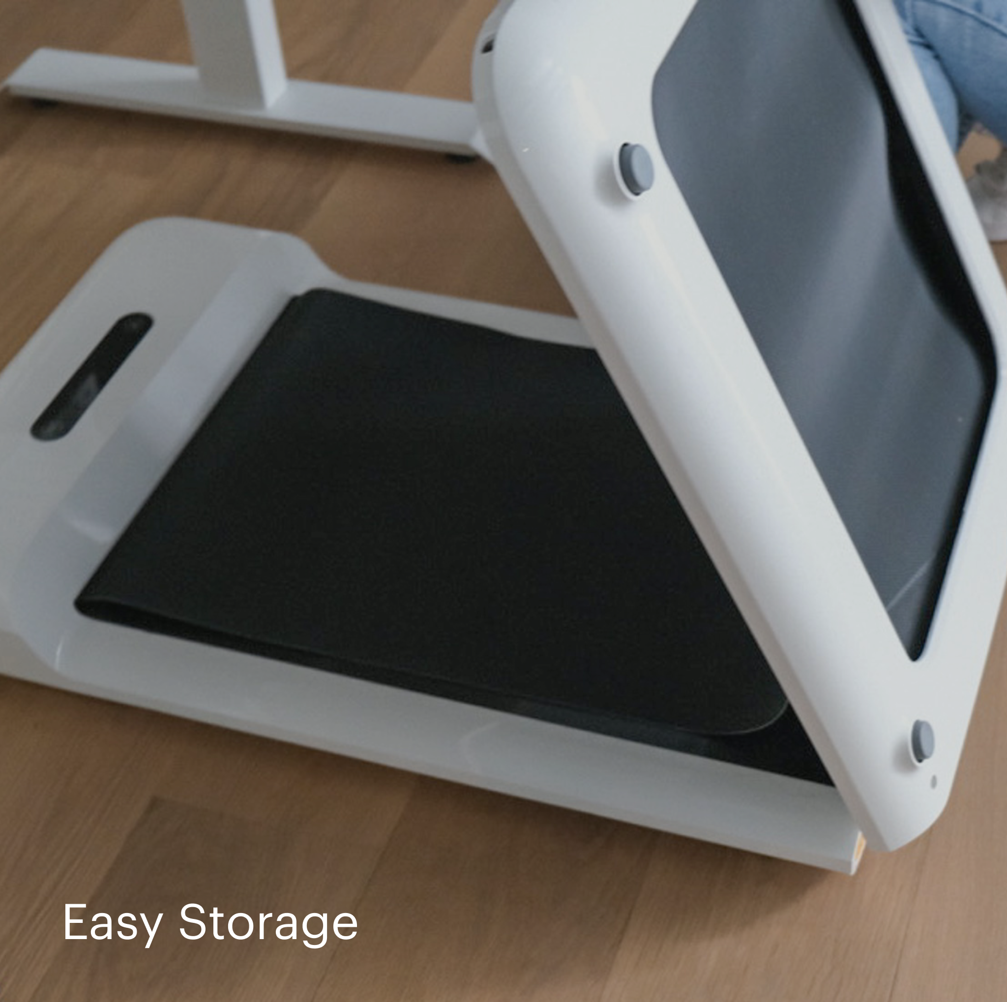 Foldable Walking Treadmill - Black - Noir - White - Blanc