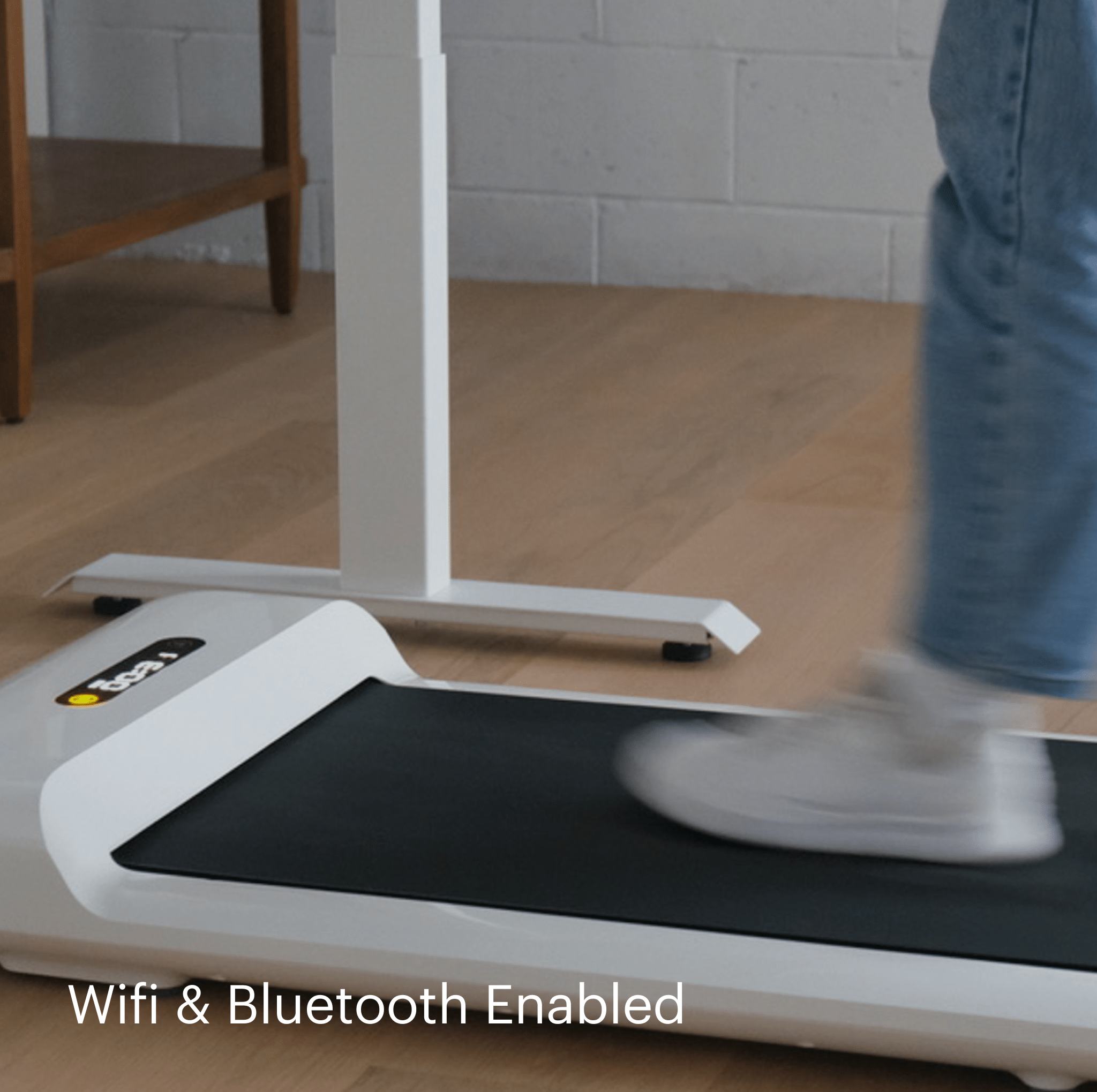 Foldable Walking Treadmill - Black - Noir - White - Blanc