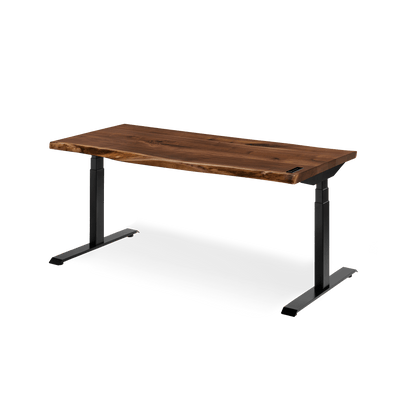 Alive Standing Desk - Walnut/Black - Noyer/Noir