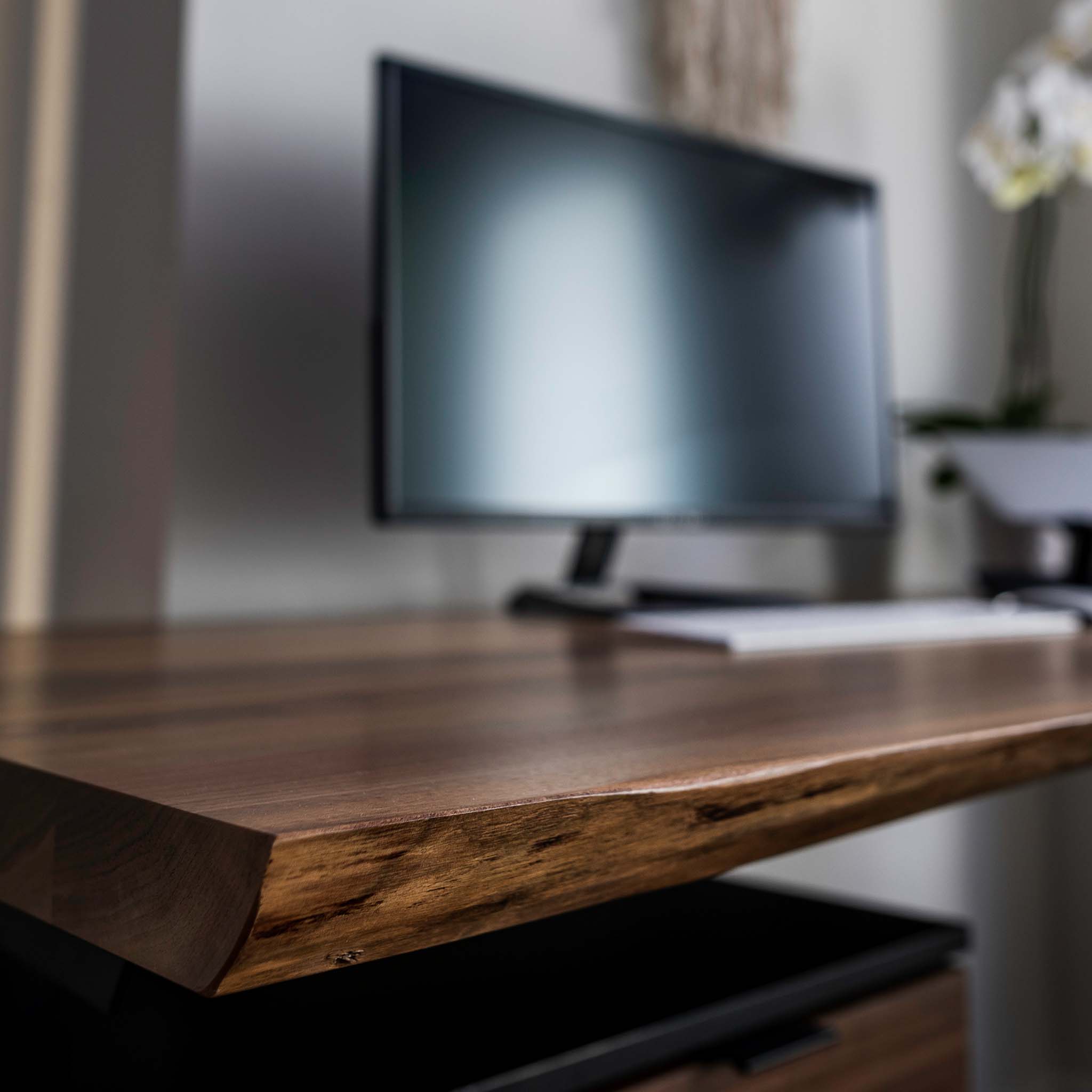 Alive Standing Desk - Walnut/Black - Noyer/Noir - noyer_noir