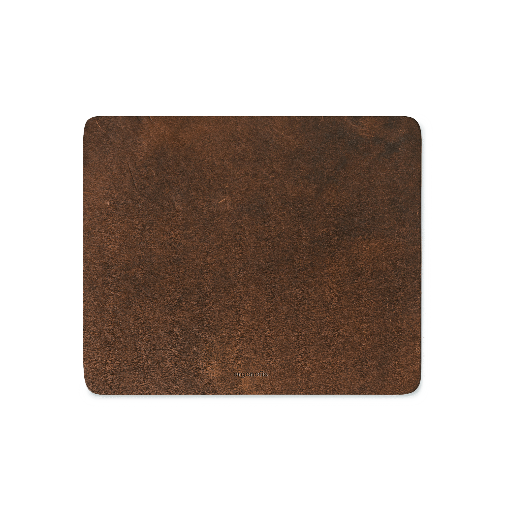 Almost Perfect Leather mouse pad - Hazelnut - Brun