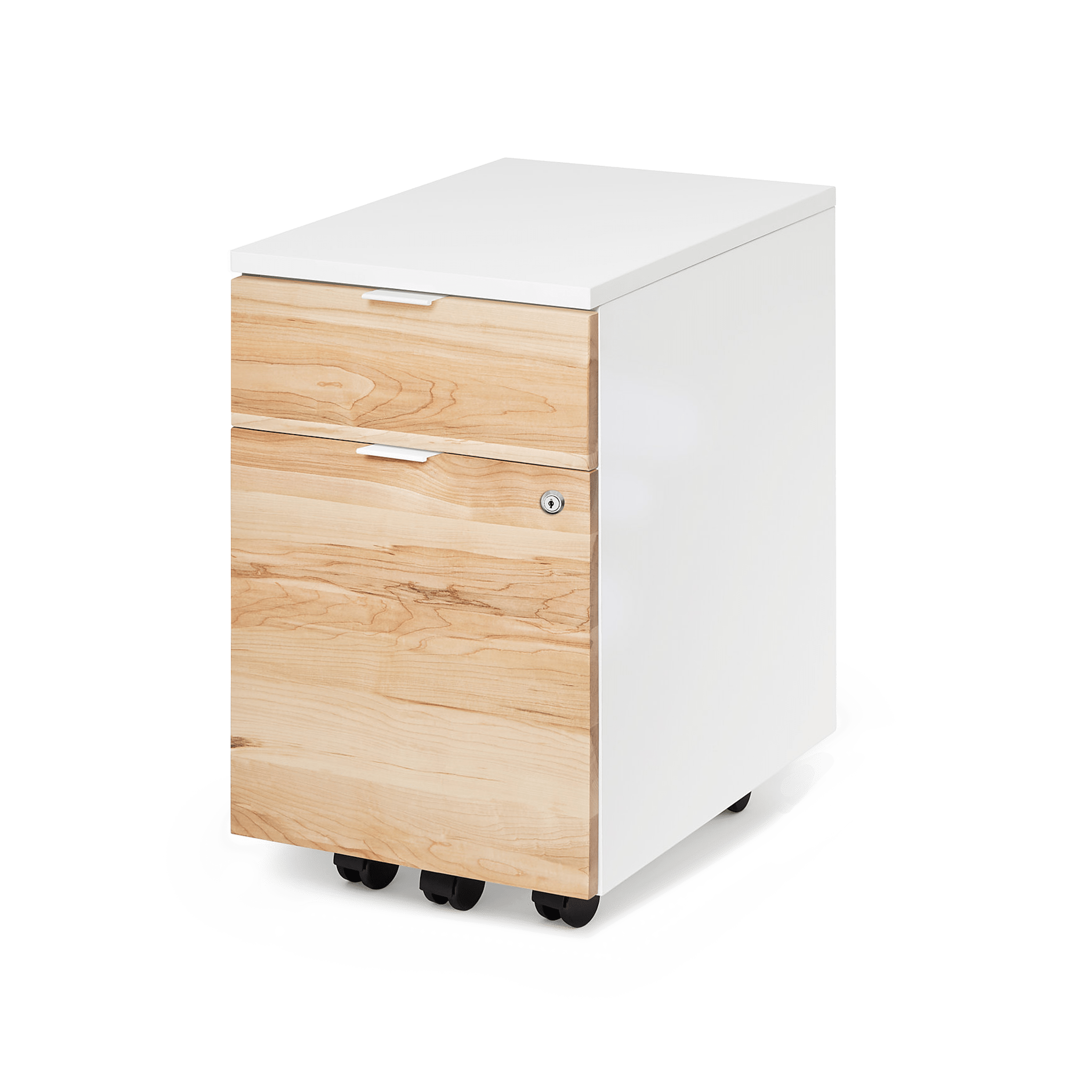 Almost Perfect Neat Filing Cabinet - White-Maple - Blanc-Érable