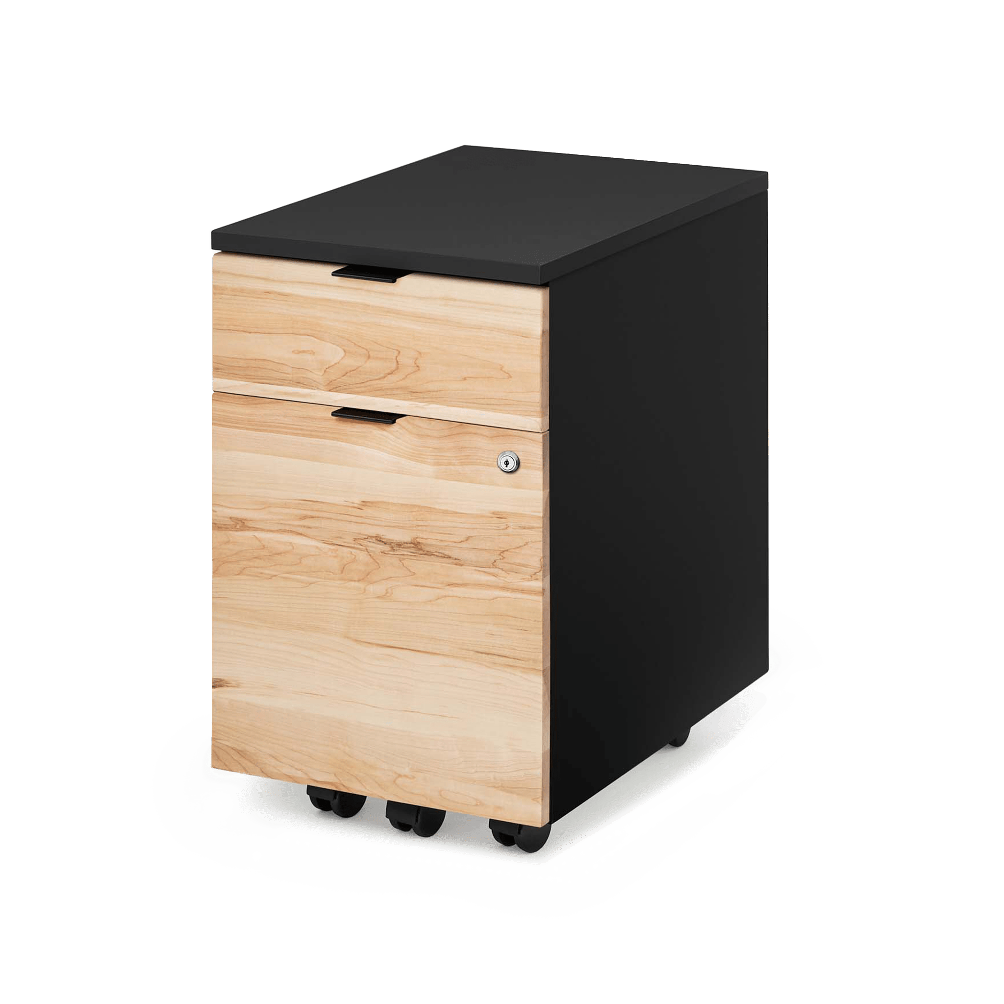 Almost Perfect Neat Filing Cabinet - Black-Maple - Noir-Érable