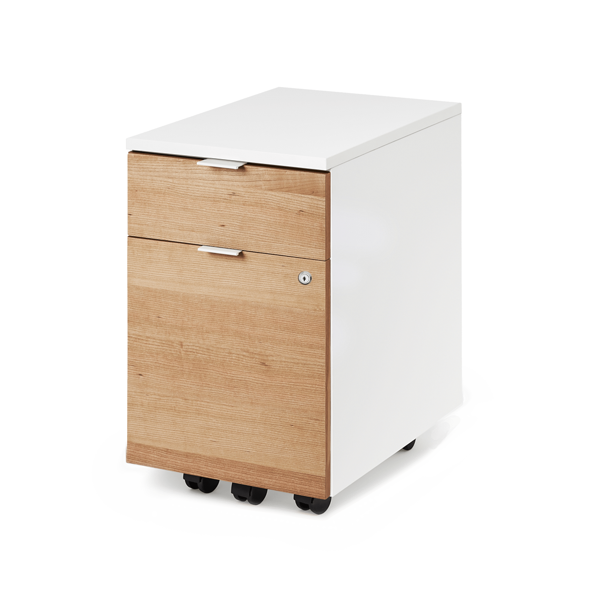 Almost Perfect Neat Filing Cabinet - White-Cherrywood - Blanc-Cerisier