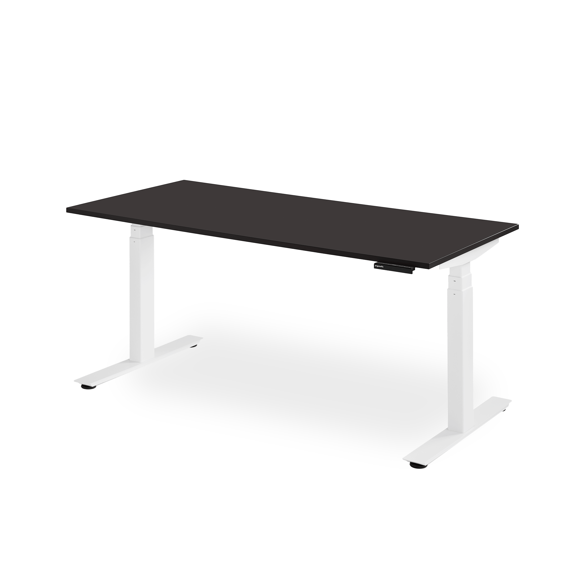 Almost Perfect Shift Desk - Deep Black__White - Noir Profond__Blanc