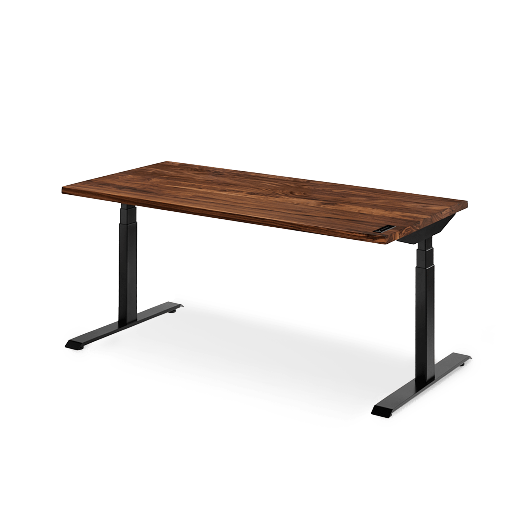 Almost Perfect Sway Desk - Walnut__Black - Noyer__Noir