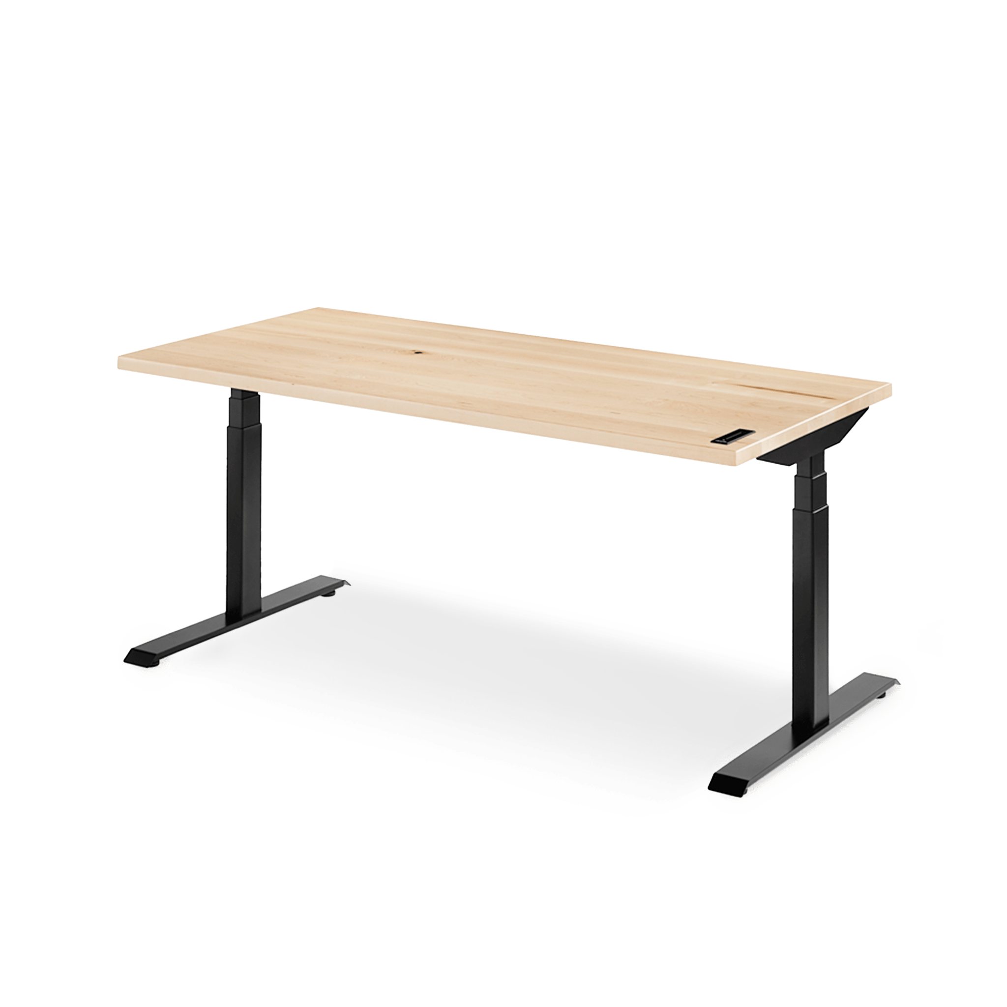 Almost Perfect Sway Desk - Maple__Black - Érable__Noir