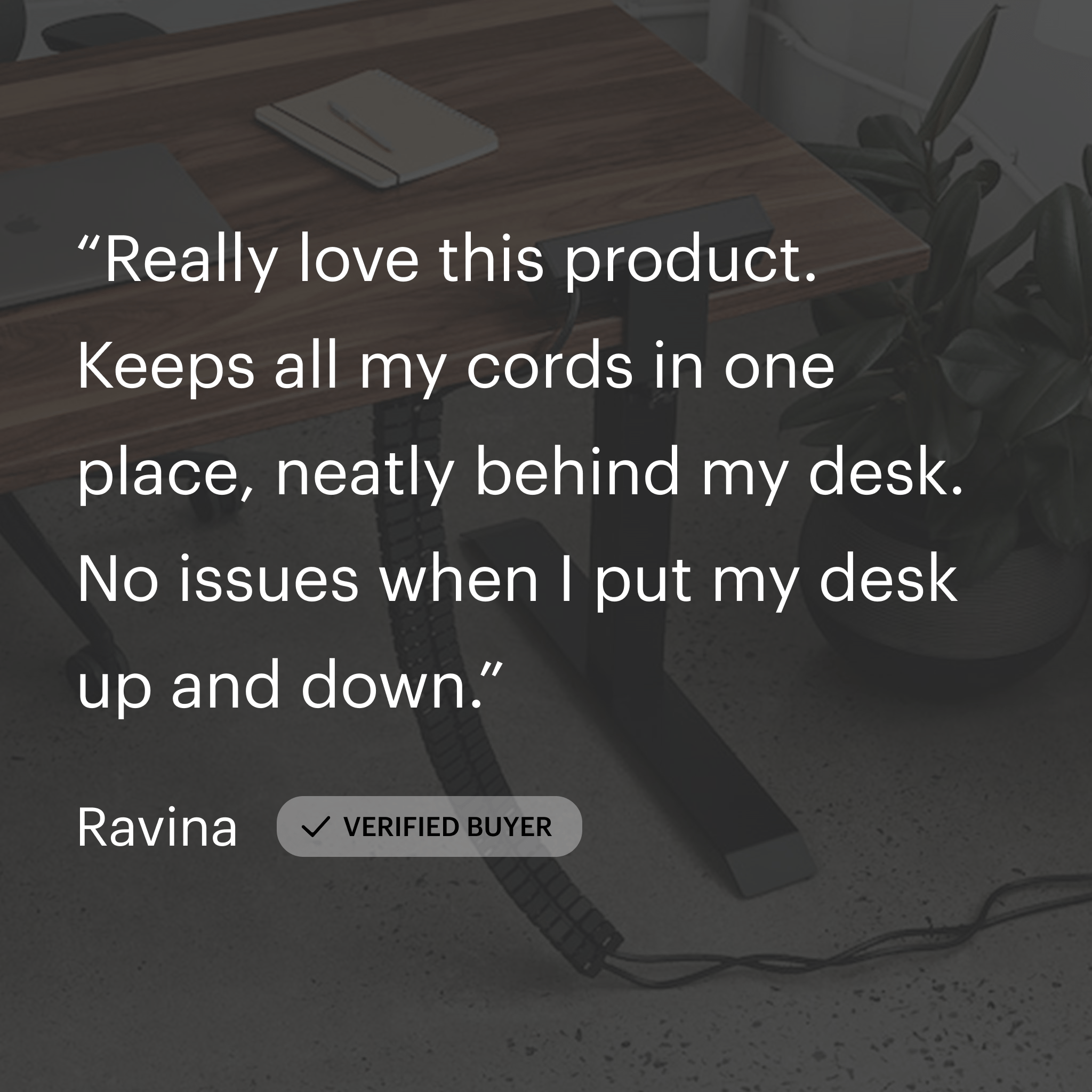 Cable Management Spine - Black - Noir - White - Blanc