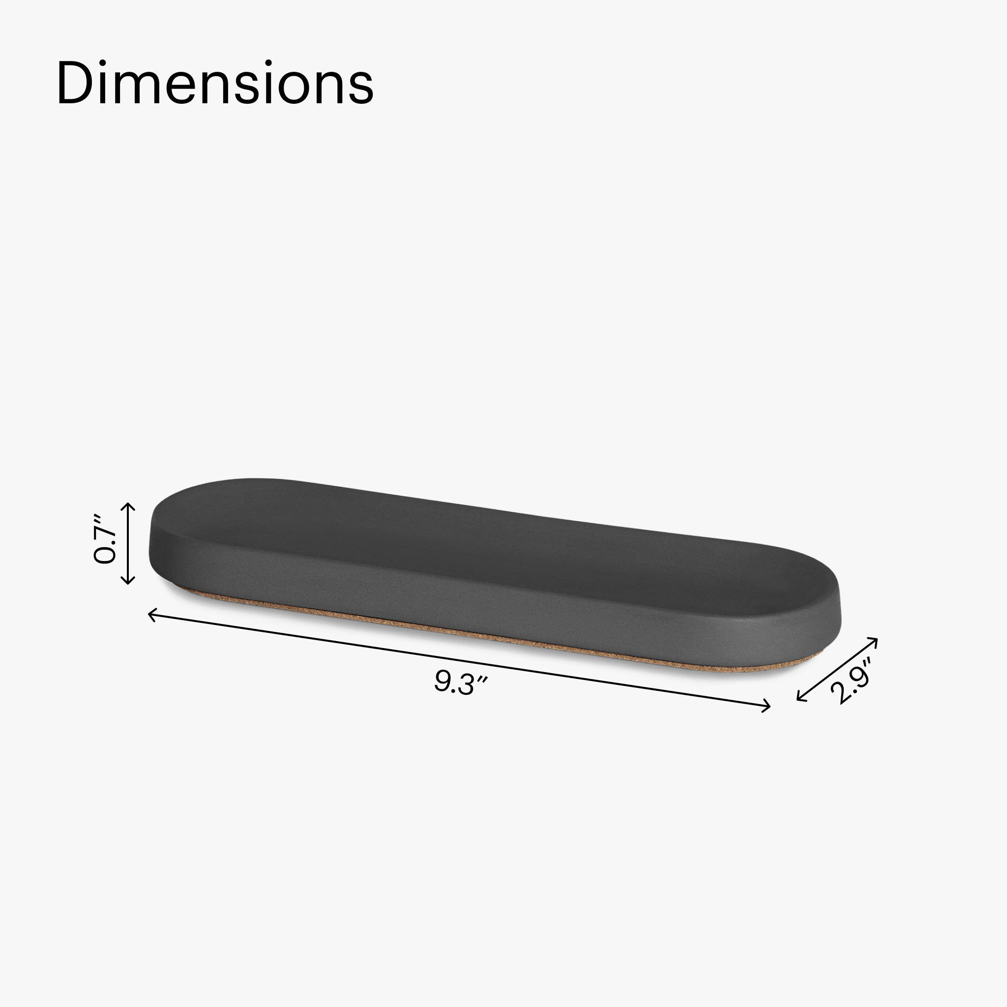 Catch-All Tray - Coal - Charbon