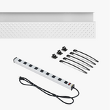 Cable Management Solution - White/42" - Blanc/42" - White/58" - Blanc/58"