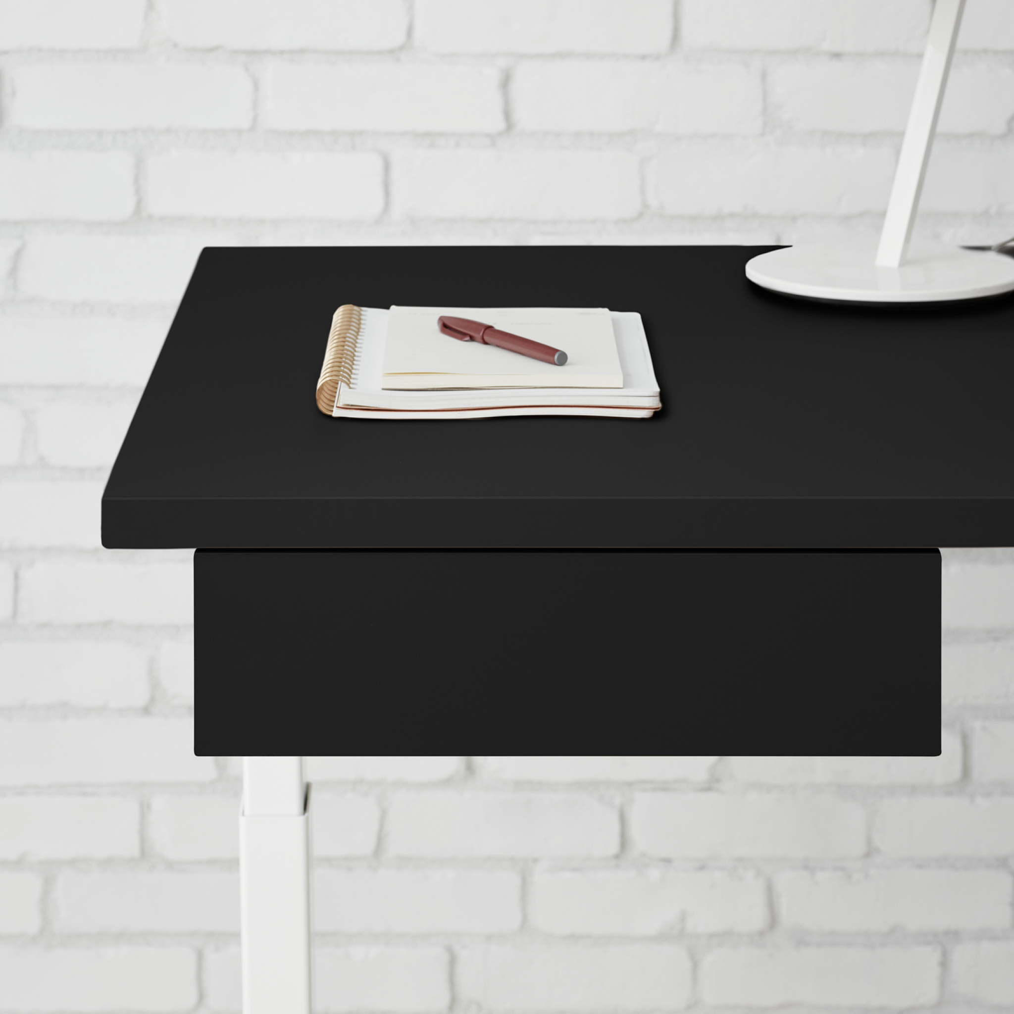 Desk Drawer - White-Deep Black - Blanc-Noir Profond