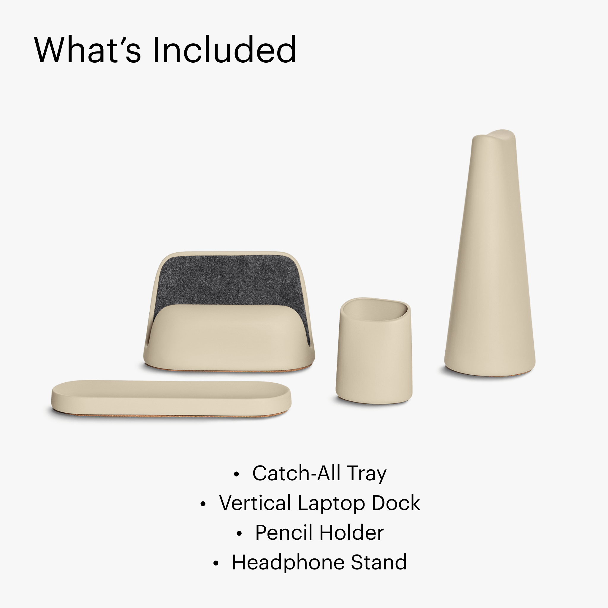 Desk Accessories Set - Sand - Sable