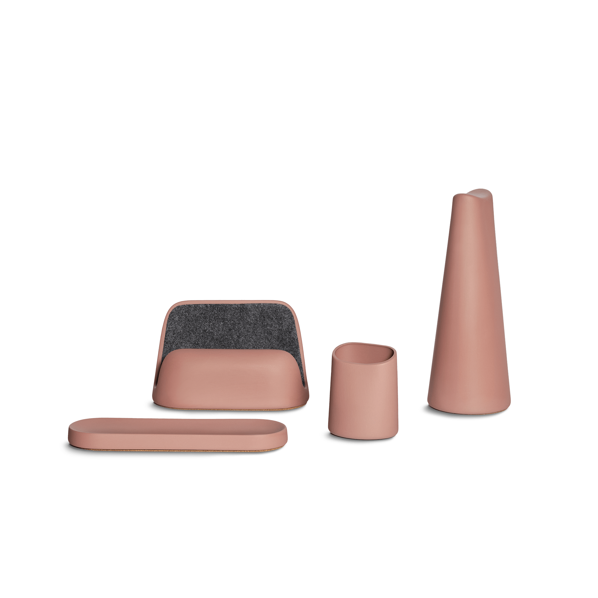 Desk Accessories Set - Blush