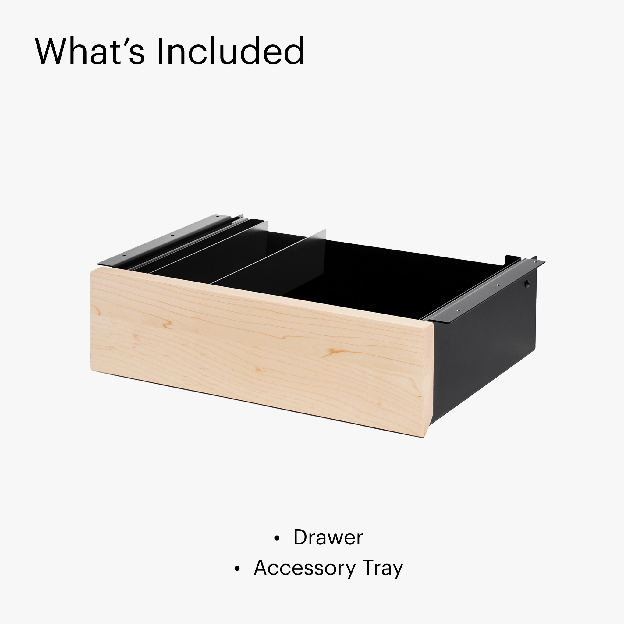 Desk Drawer - Black-Maple - Noir-Érable - first-image
