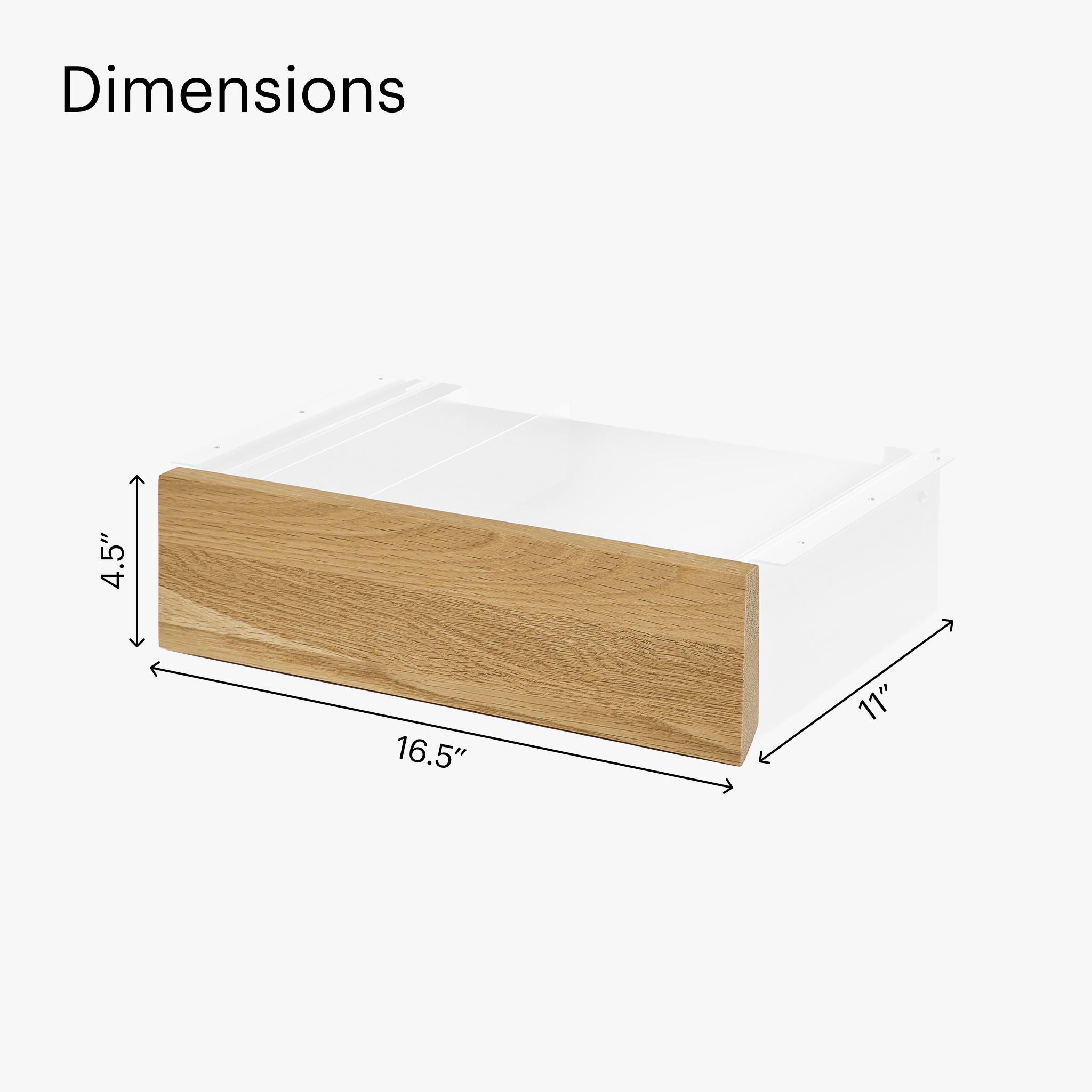 Desk Drawer - White-White oak - Blanc-Chêne Blanc - first-image