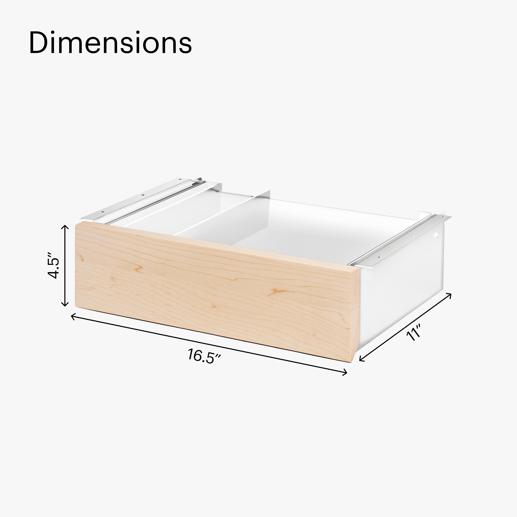 Desk Drawer - White-Maple - Blanc-Érable - first-image