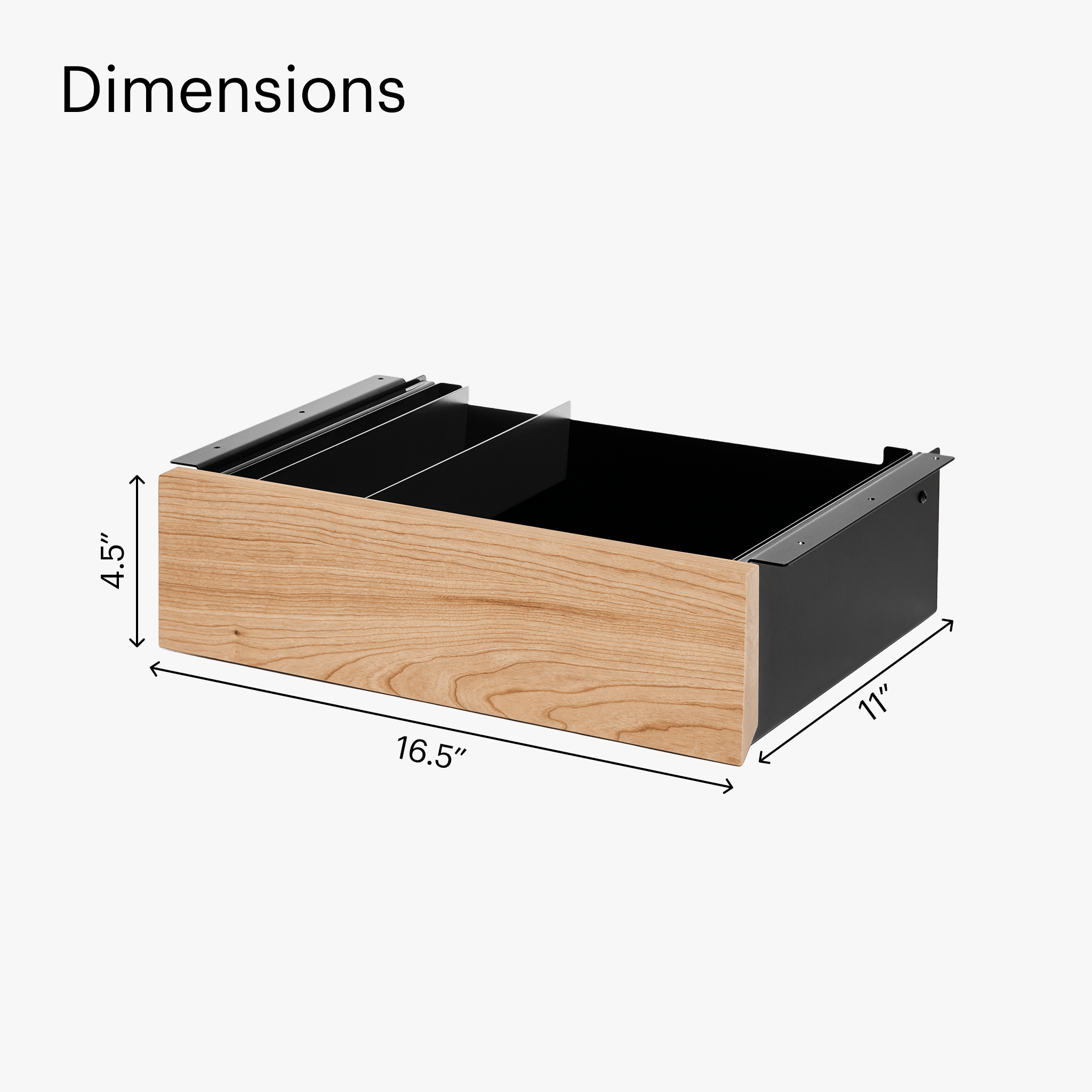 Desk Drawer - Black-Cherrywood - Noir-Cerisier - first-image