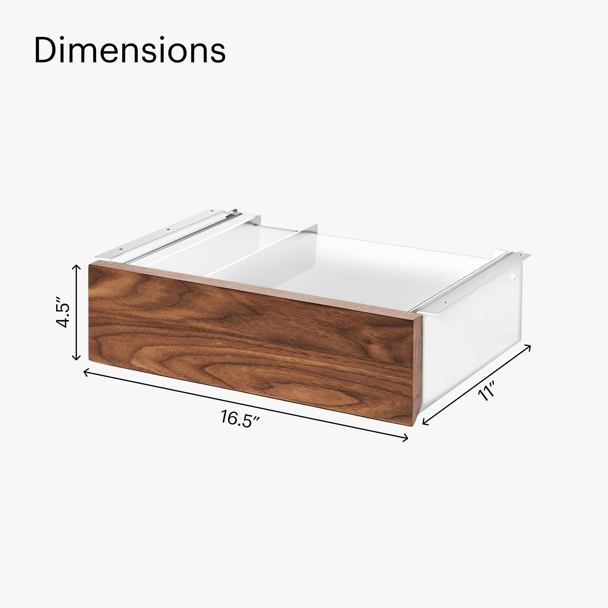 Desk Drawer - White-Walnut - Blanc-Noyer - first-image